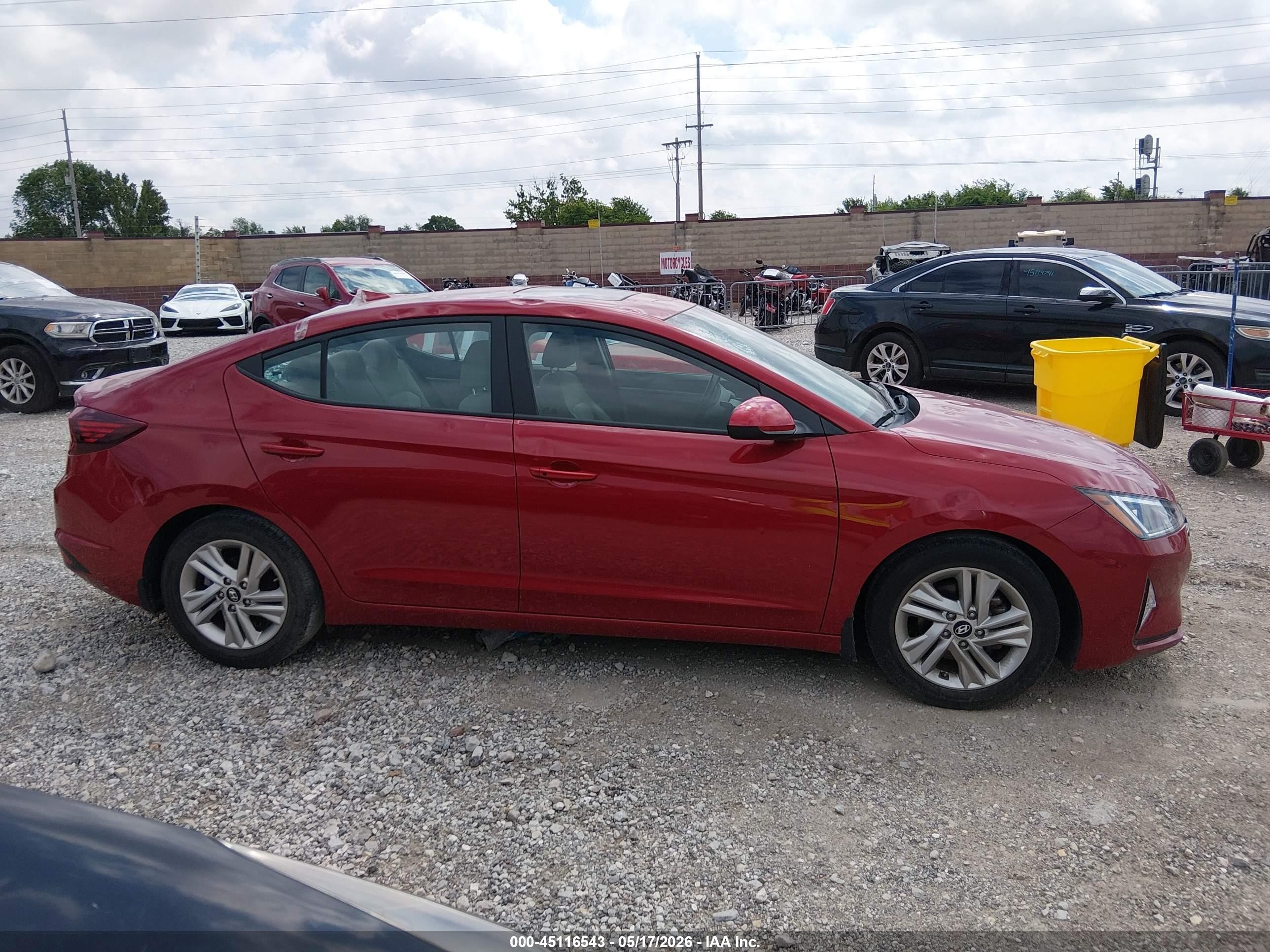 2019 Hyundai Elantra Value Edition Red vin: 5NPD84LF9KH477176