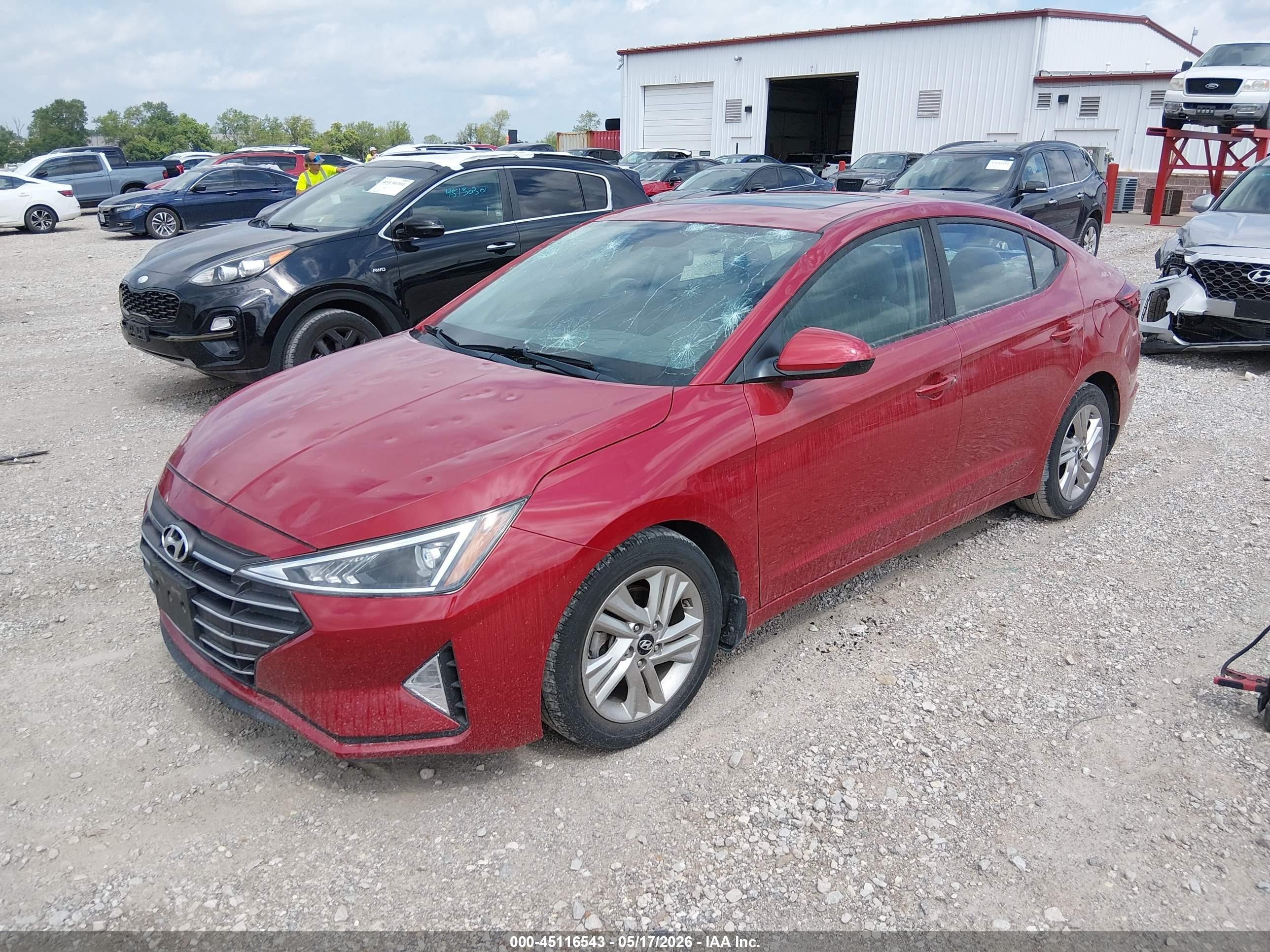 2019 Hyundai Elantra Value Edition Red vin: 5NPD84LF9KH477176
