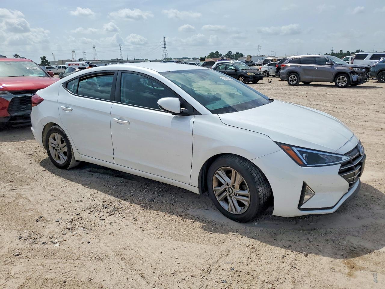 2020 Hyundai Elantra Sel White vin: 5NPD84LF9LH541413