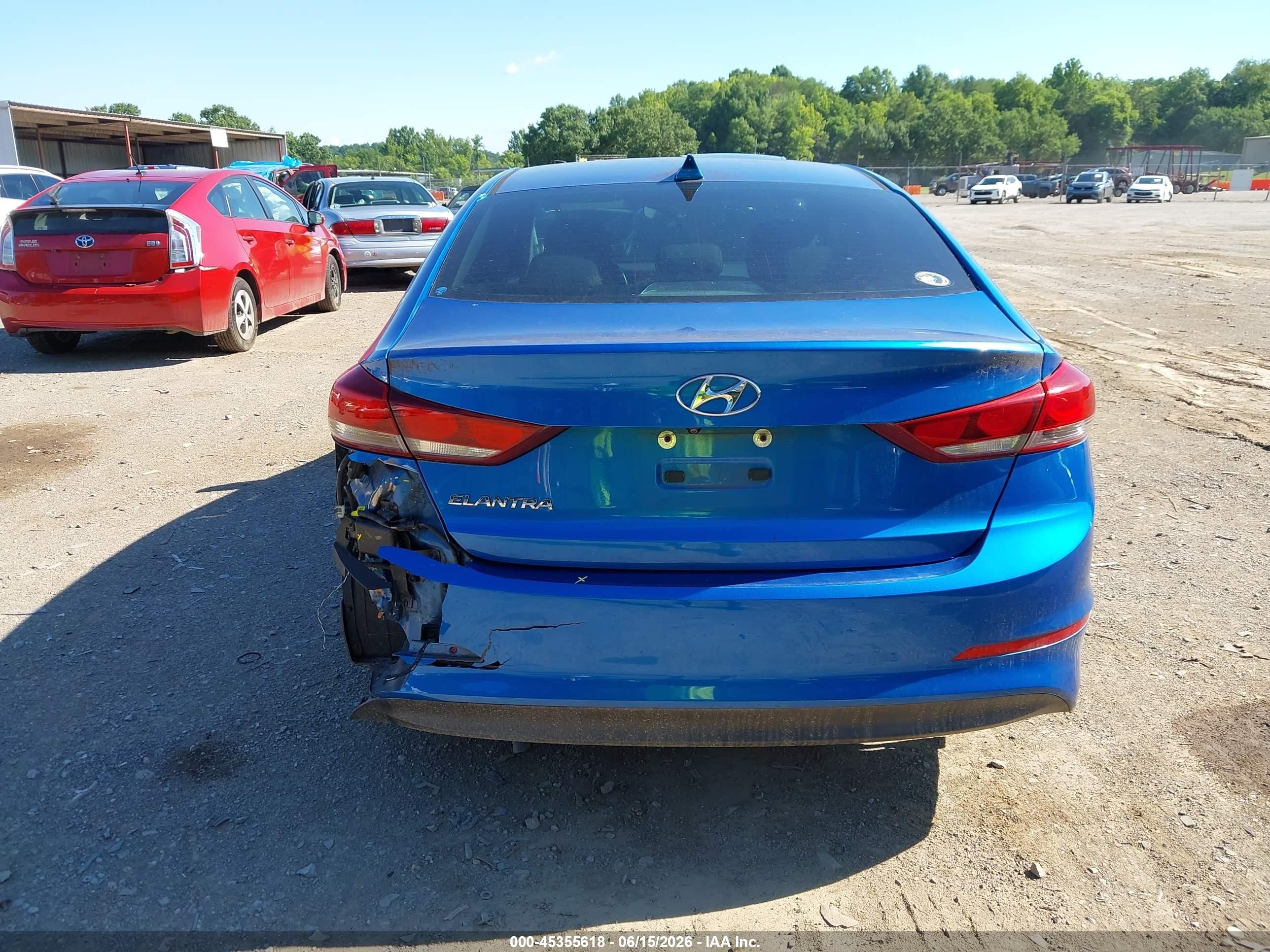 2017 Hyundai Elantra Se Синий vin: 5NPD84LFXHH027559