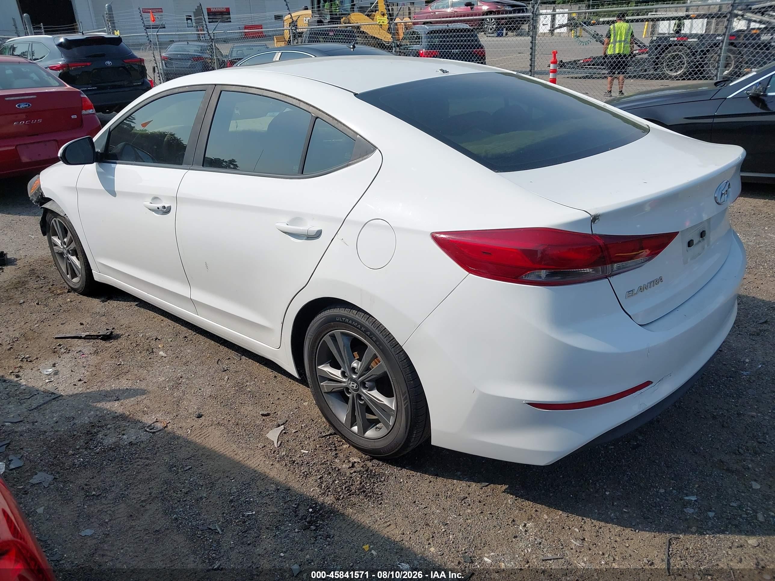 2017 Hyundai Elantra Value Edition White vin: 5NPD84LFXHH161696