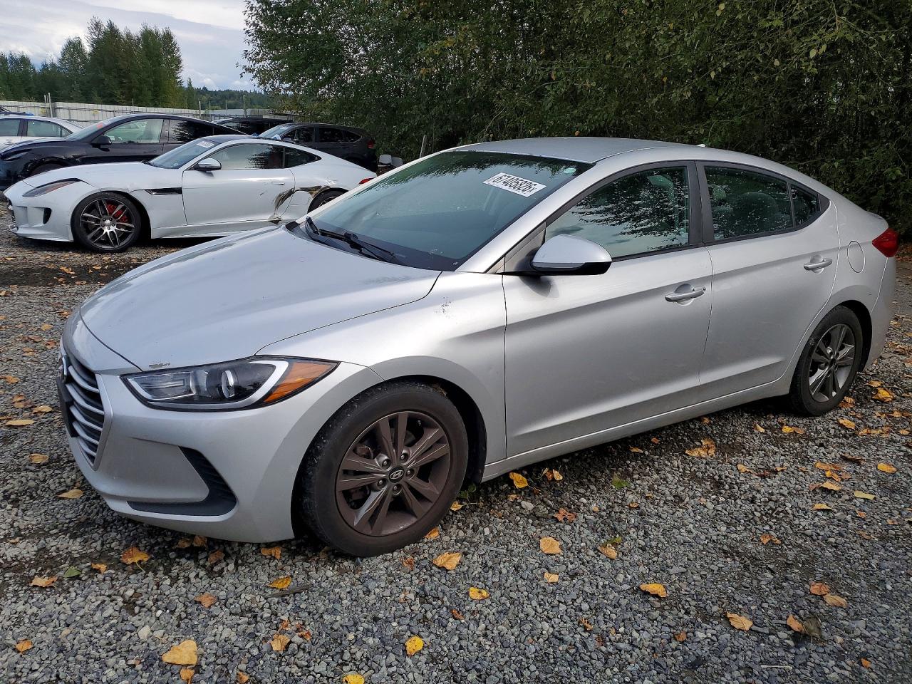 2017 Hyundai Elantra Se Silver vin: 5NPD84LFXHH210864