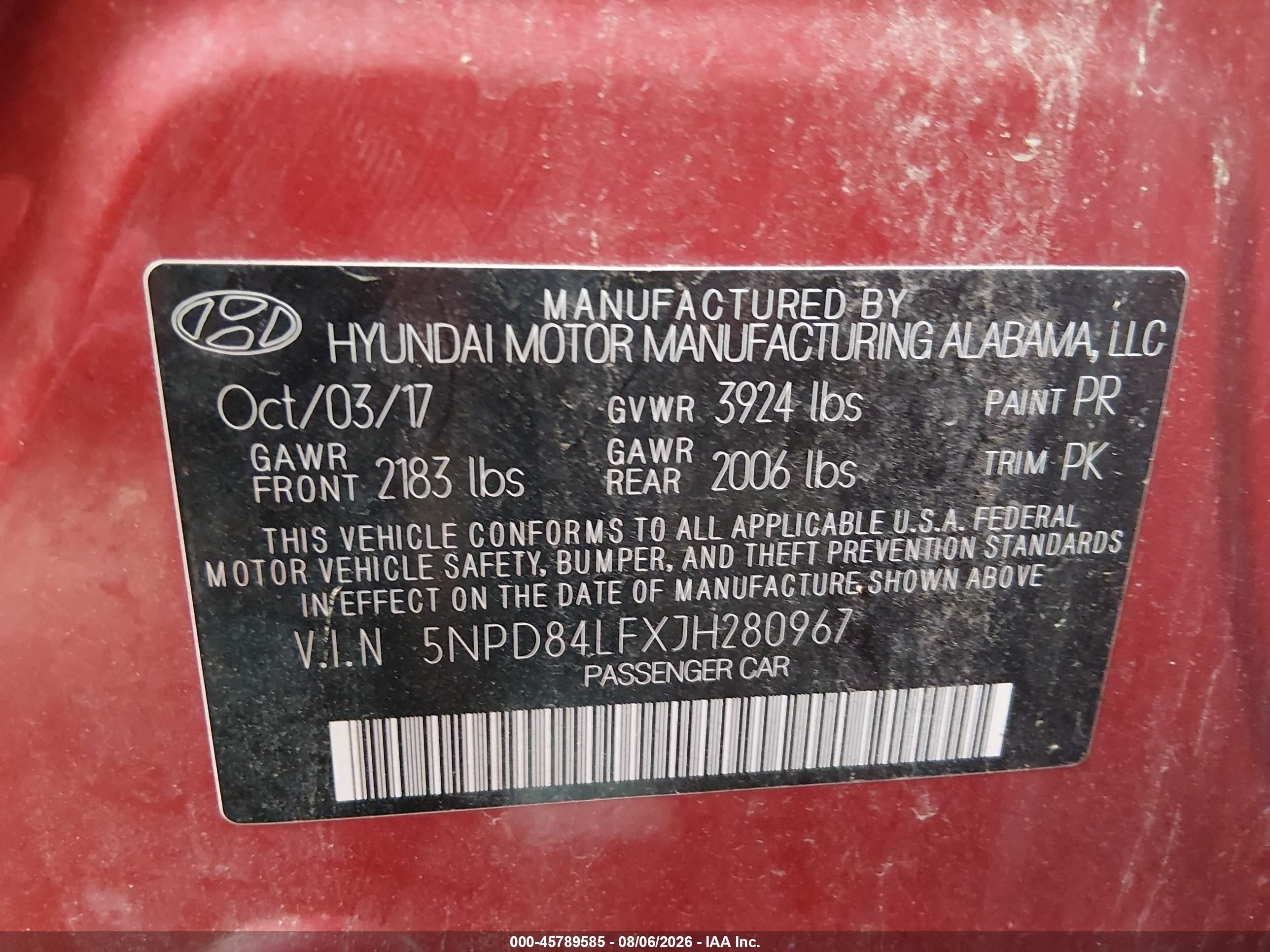 2018 Hyundai Elantra Value Edition Красный vin: 5NPD84LFXJH280967