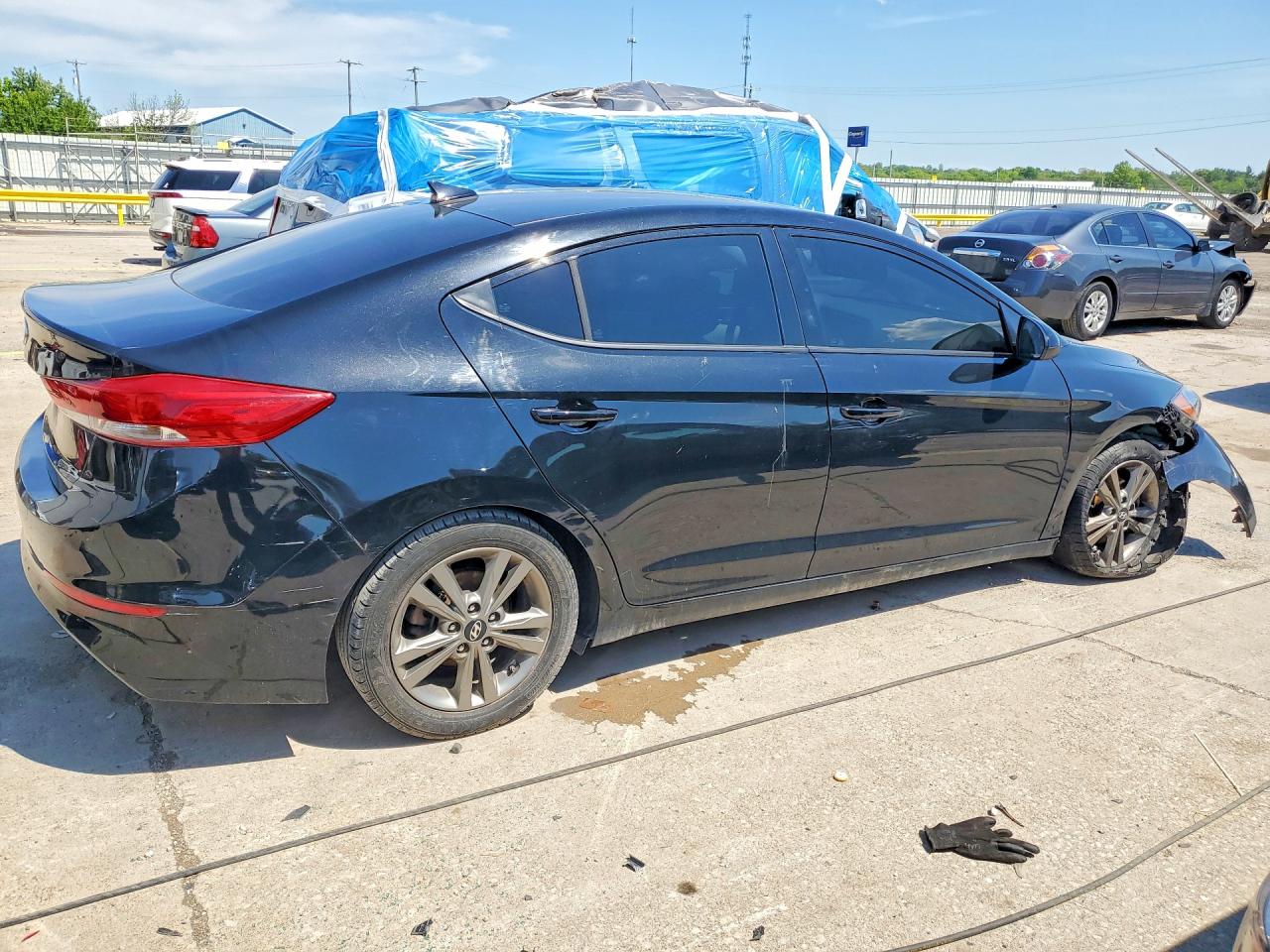 2018 Hyundai Elantra Sel Black vin: 5NPD84LFXJH335045