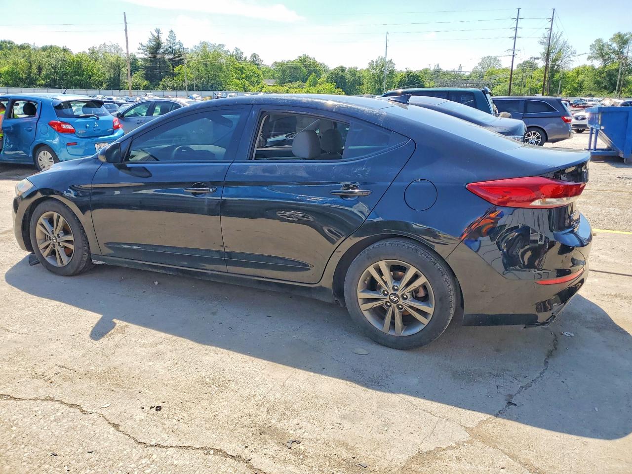 2018 Hyundai Elantra Sel Black vin: 5NPD84LFXJH335045