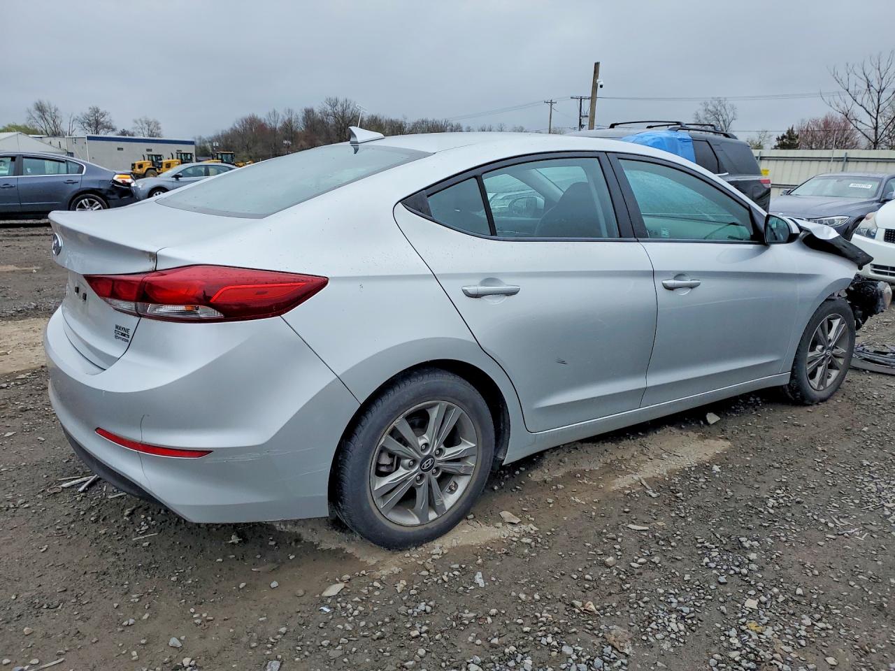 2018 Hyundai Elantra Sel Silver vin: 5NPD84LFXJH343968