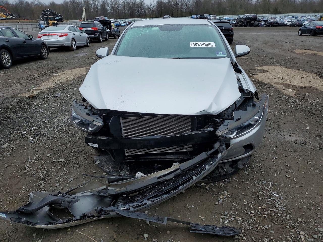 2018 Hyundai Elantra Sel Silver vin: 5NPD84LFXJH343968