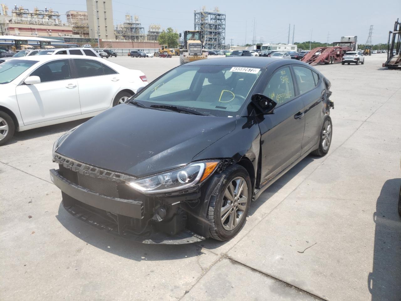 2018 Hyundai Elantra Sel Black vin: 5NPD84LFXJH387842