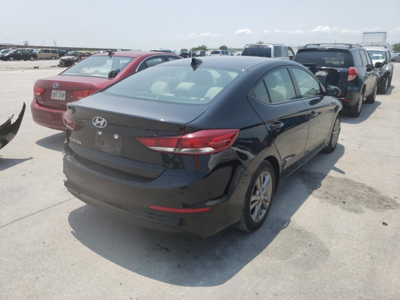 2018 Hyundai Elantra Sel Black vin: 5NPD84LFXJH387842