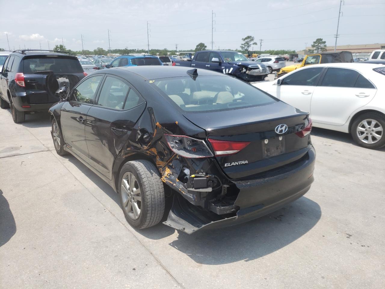 2018 Hyundai Elantra Sel Black vin: 5NPD84LFXJH387842