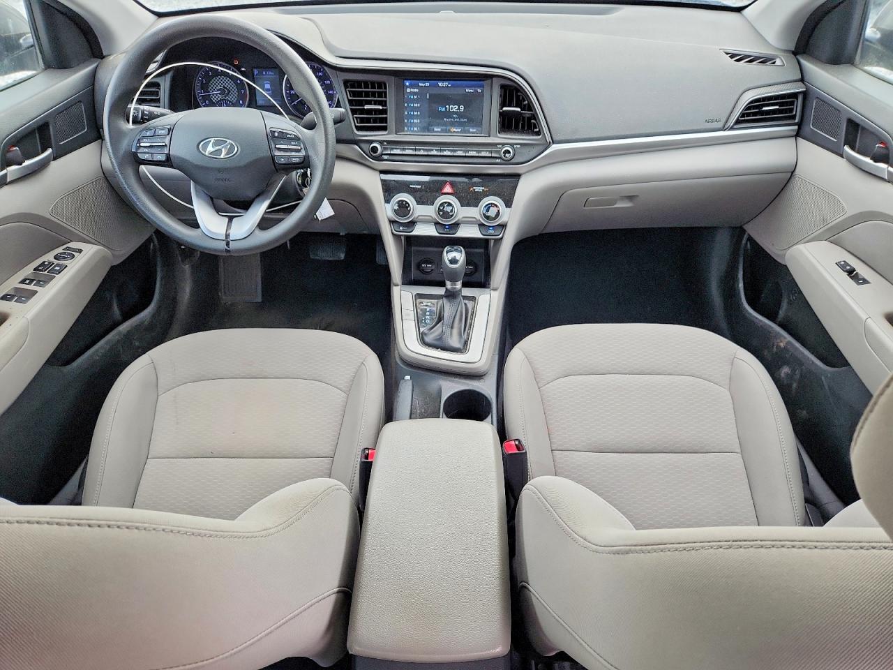 2019 Hyundai Elantra Sel Gray vin: 5NPD84LFXKH419819