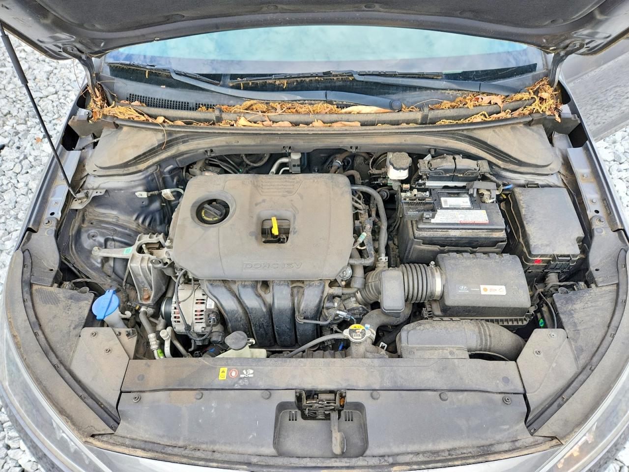 2019 Hyundai Elantra Sel Gray vin: 5NPD84LFXKH419819