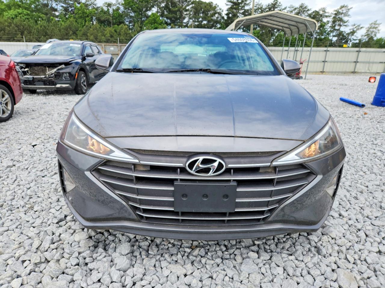 2019 Hyundai Elantra Sel Gray vin: 5NPD84LFXKH419819