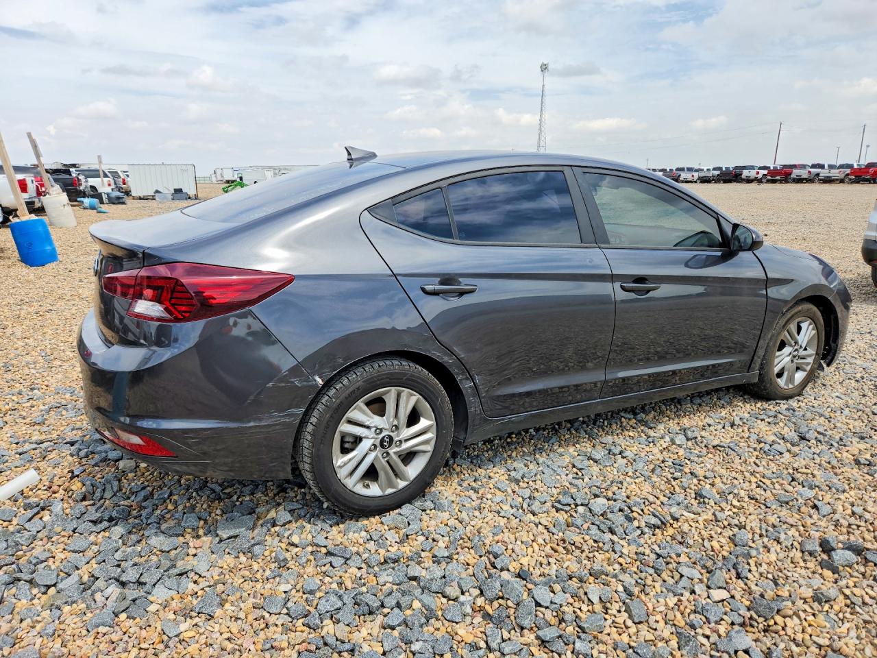 2020 Hyundai Elantra Sel Gray vin: 5NPD84LFXLH562013