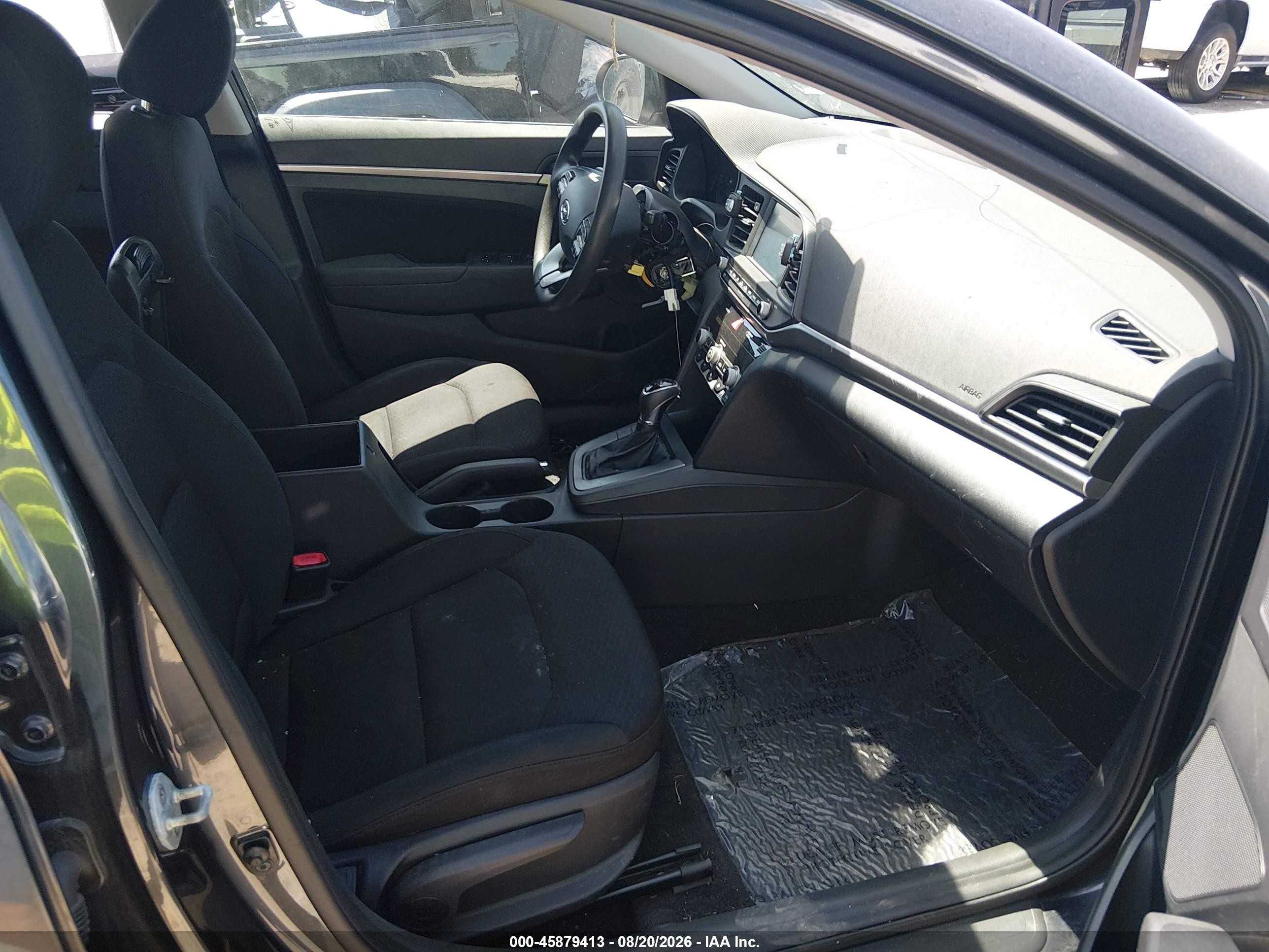 2020 Hyundai Elantra Sel Gray vin: 5NPD84LFXLH566384