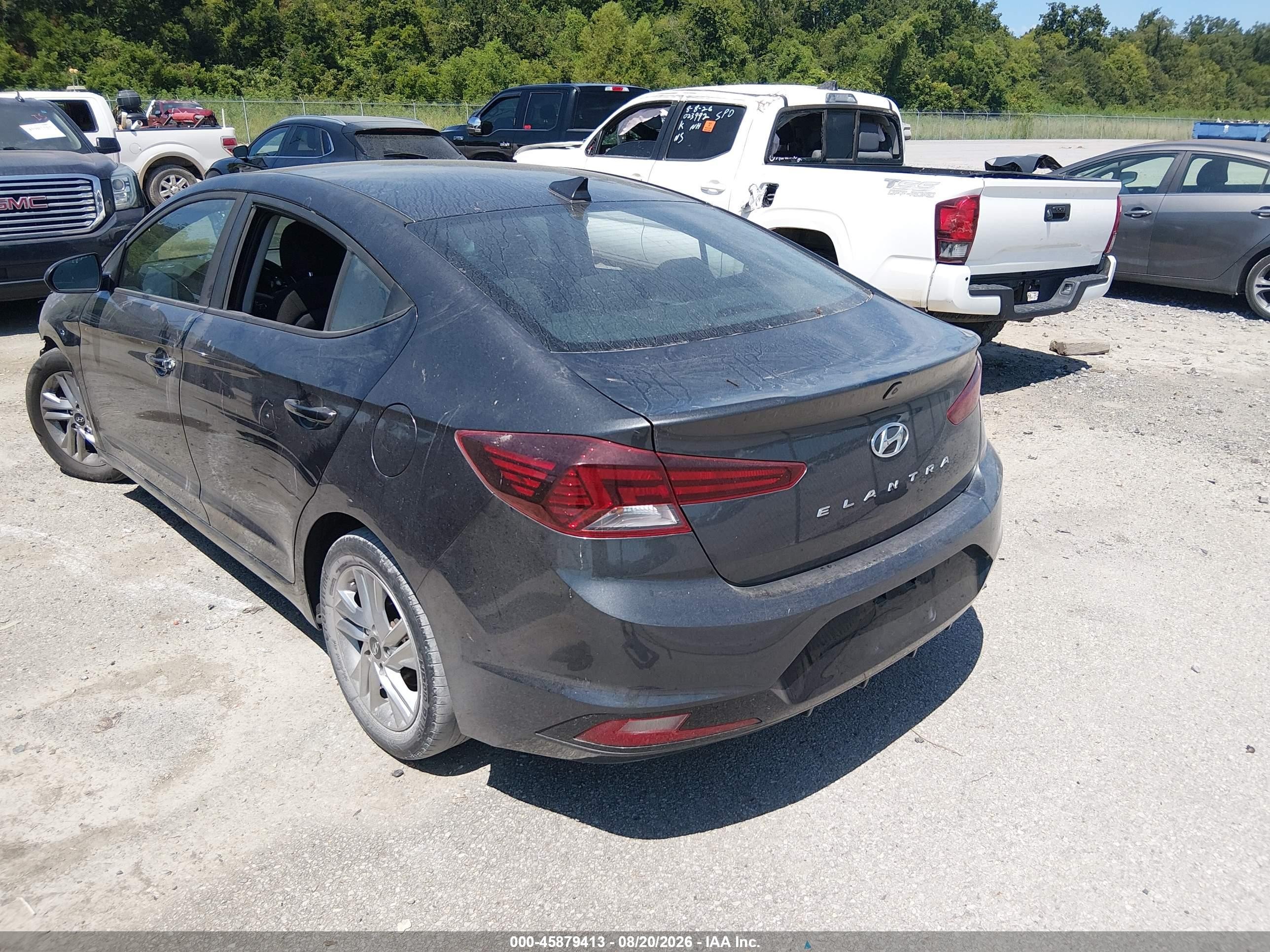 2020 Hyundai Elantra Sel Gray vin: 5NPD84LFXLH566384