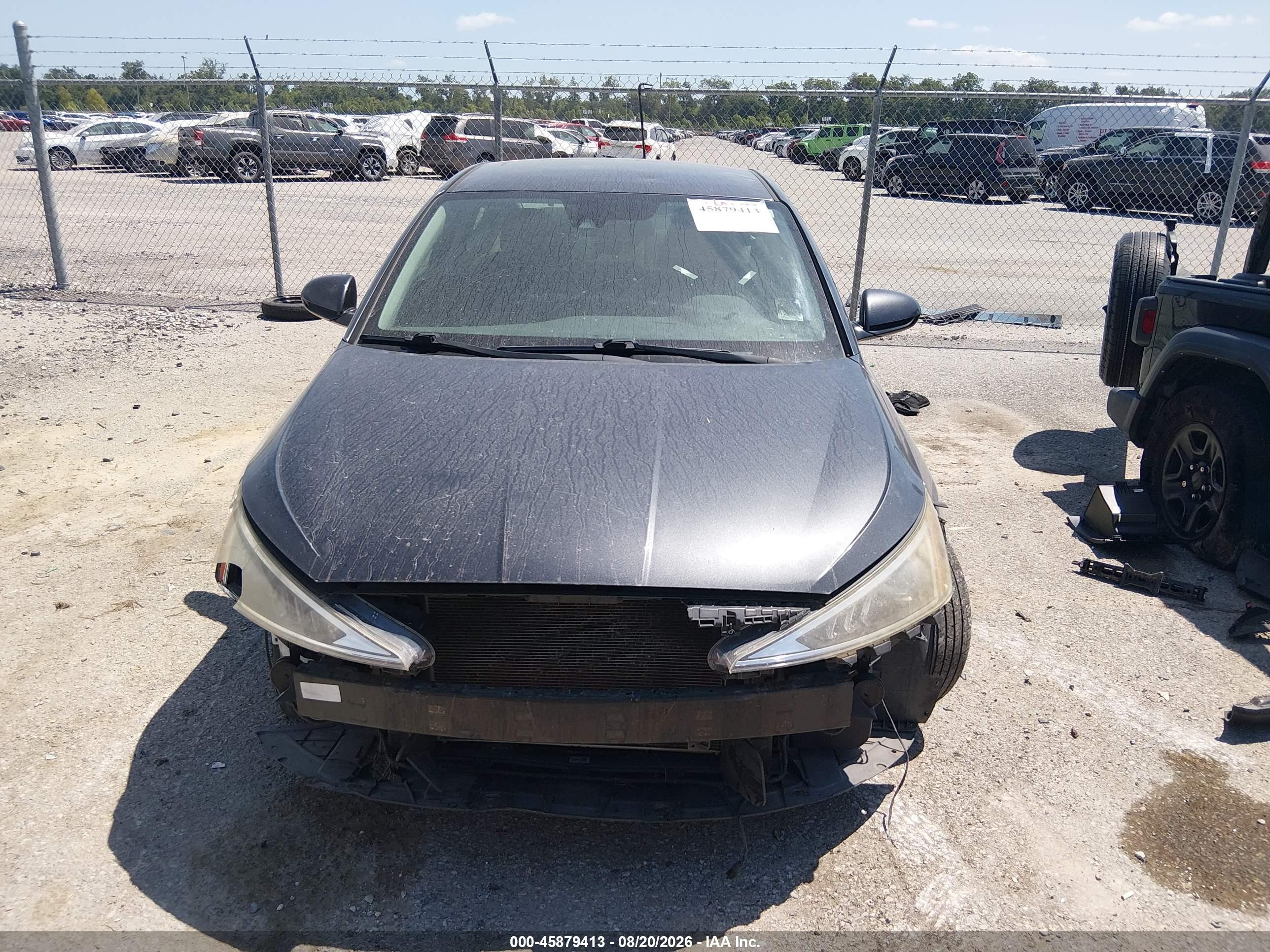 2020 Hyundai Elantra Sel Gray vin: 5NPD84LFXLH566384