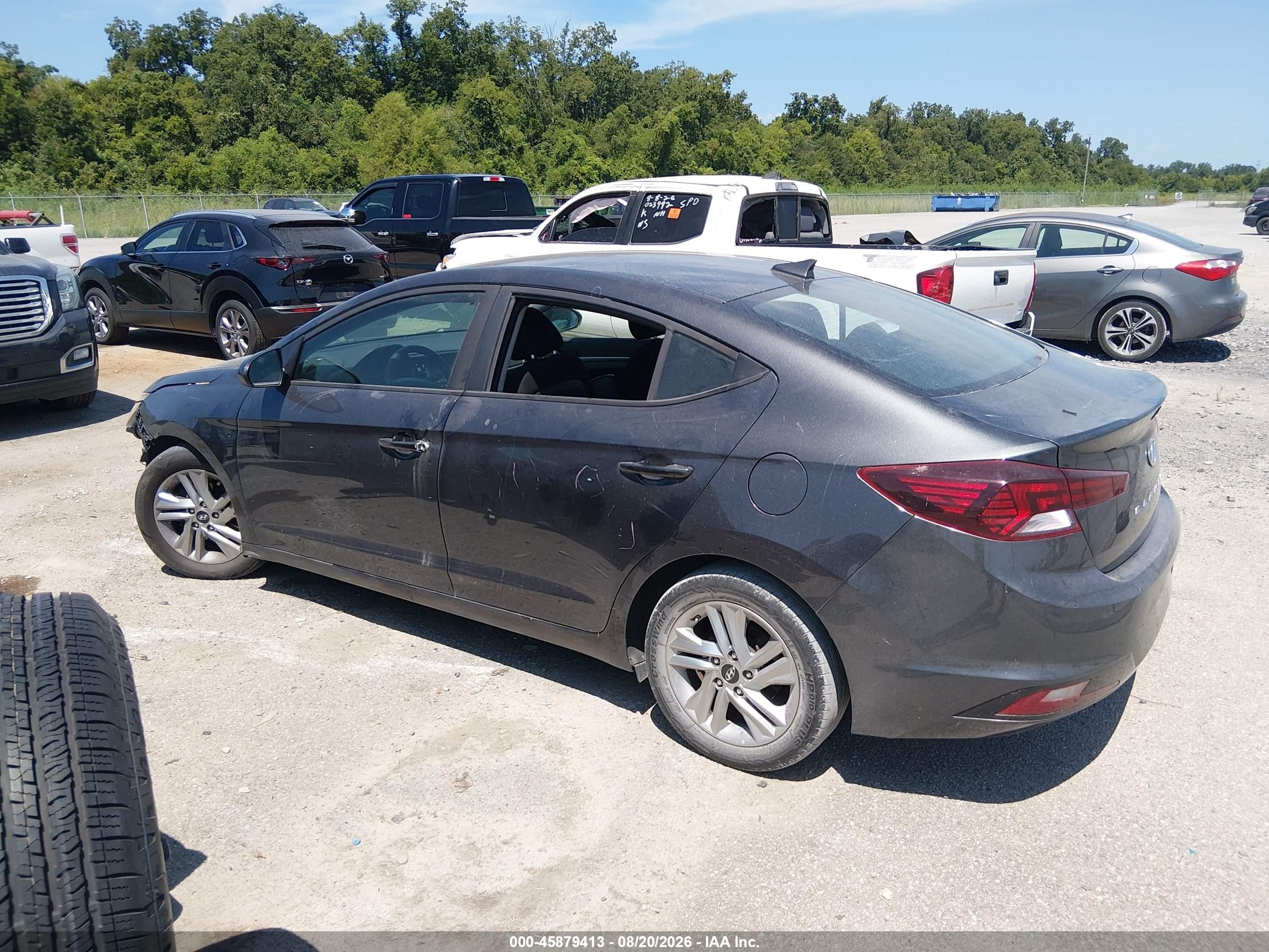 2020 Hyundai Elantra Sel Gray vin: 5NPD84LFXLH566384