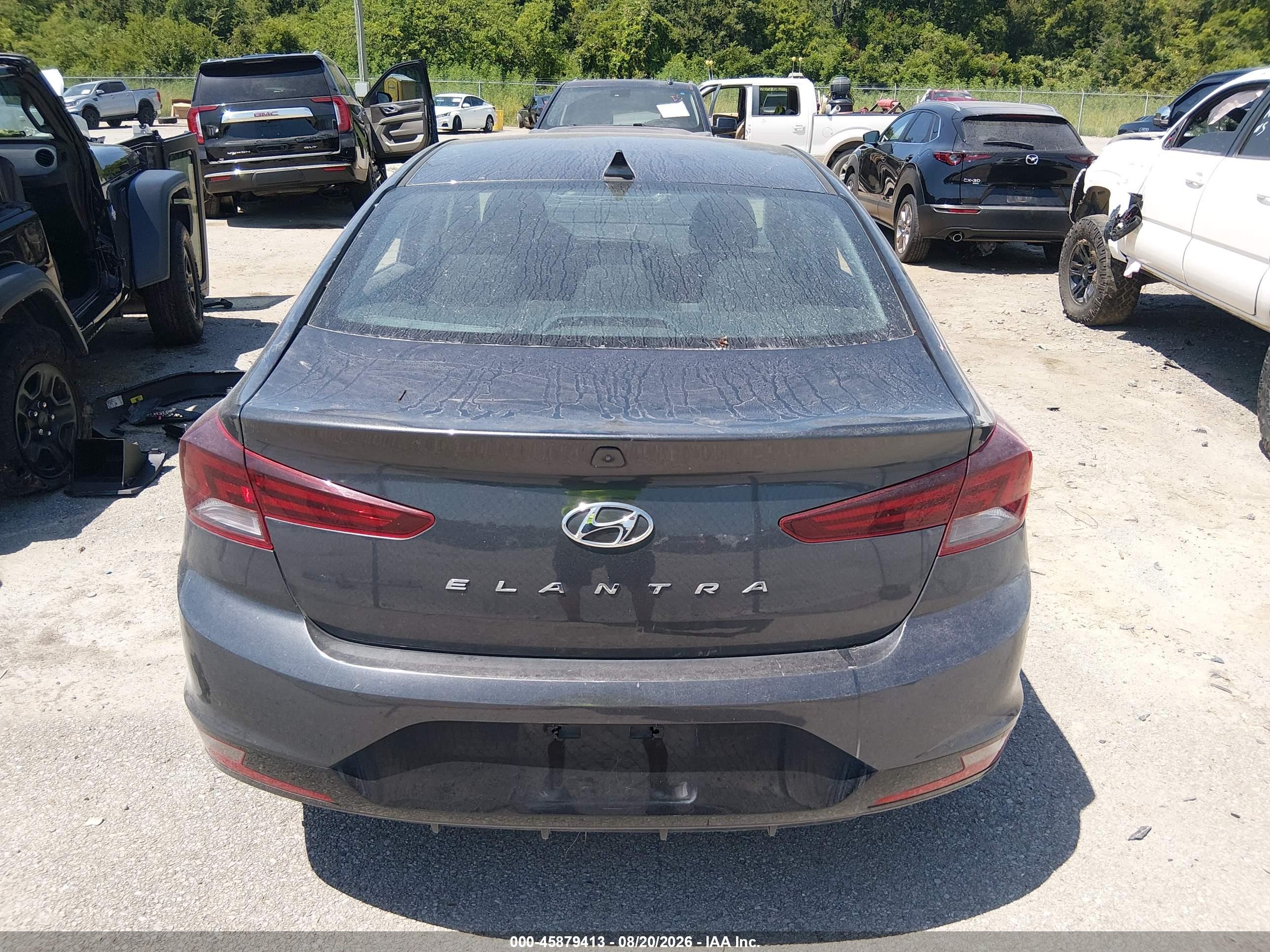 2020 Hyundai Elantra Sel Gray vin: 5NPD84LFXLH566384