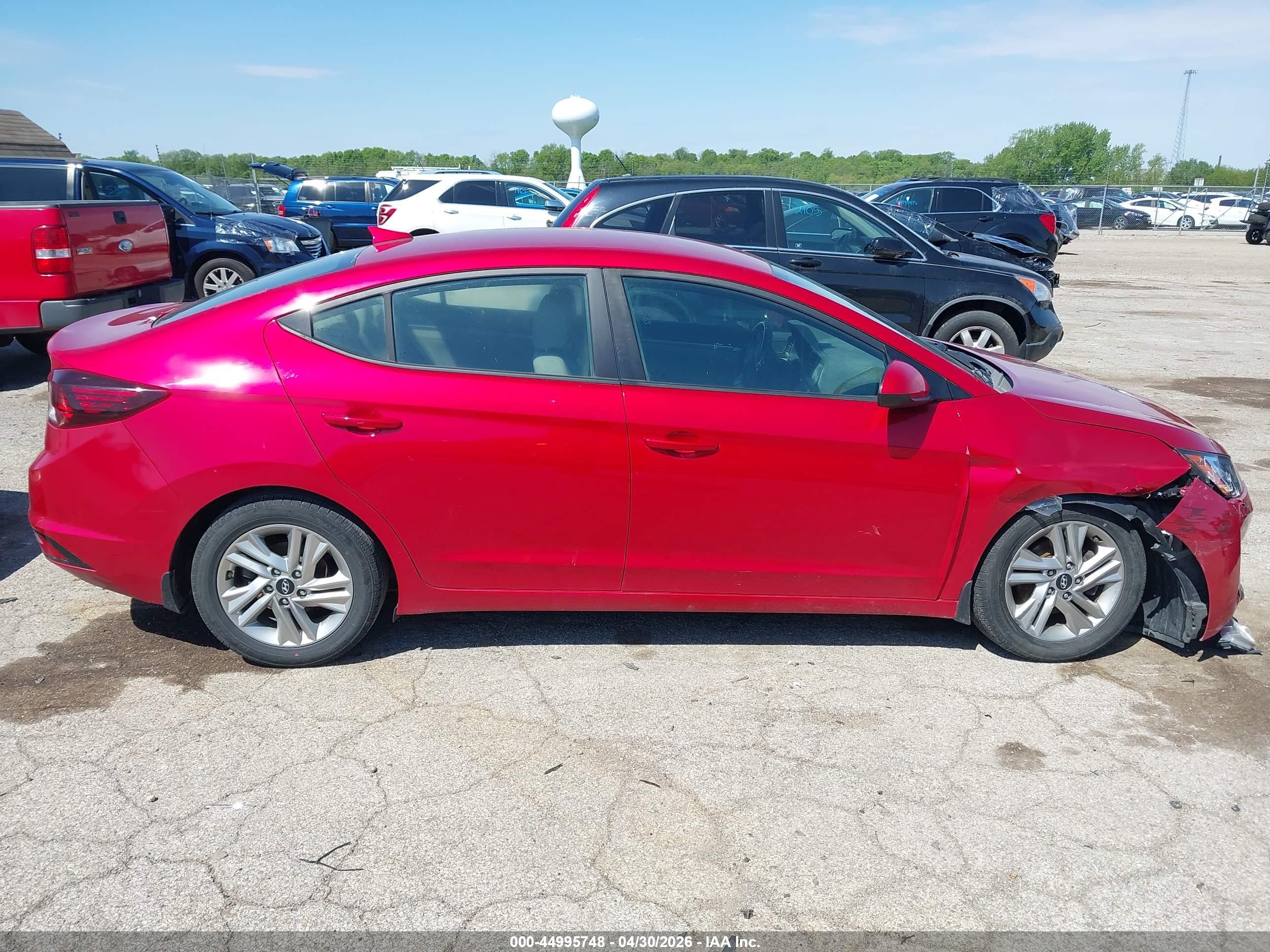 2020 Hyundai Elantra Sel Burgundy vin: 5NPD84LFXLH566983