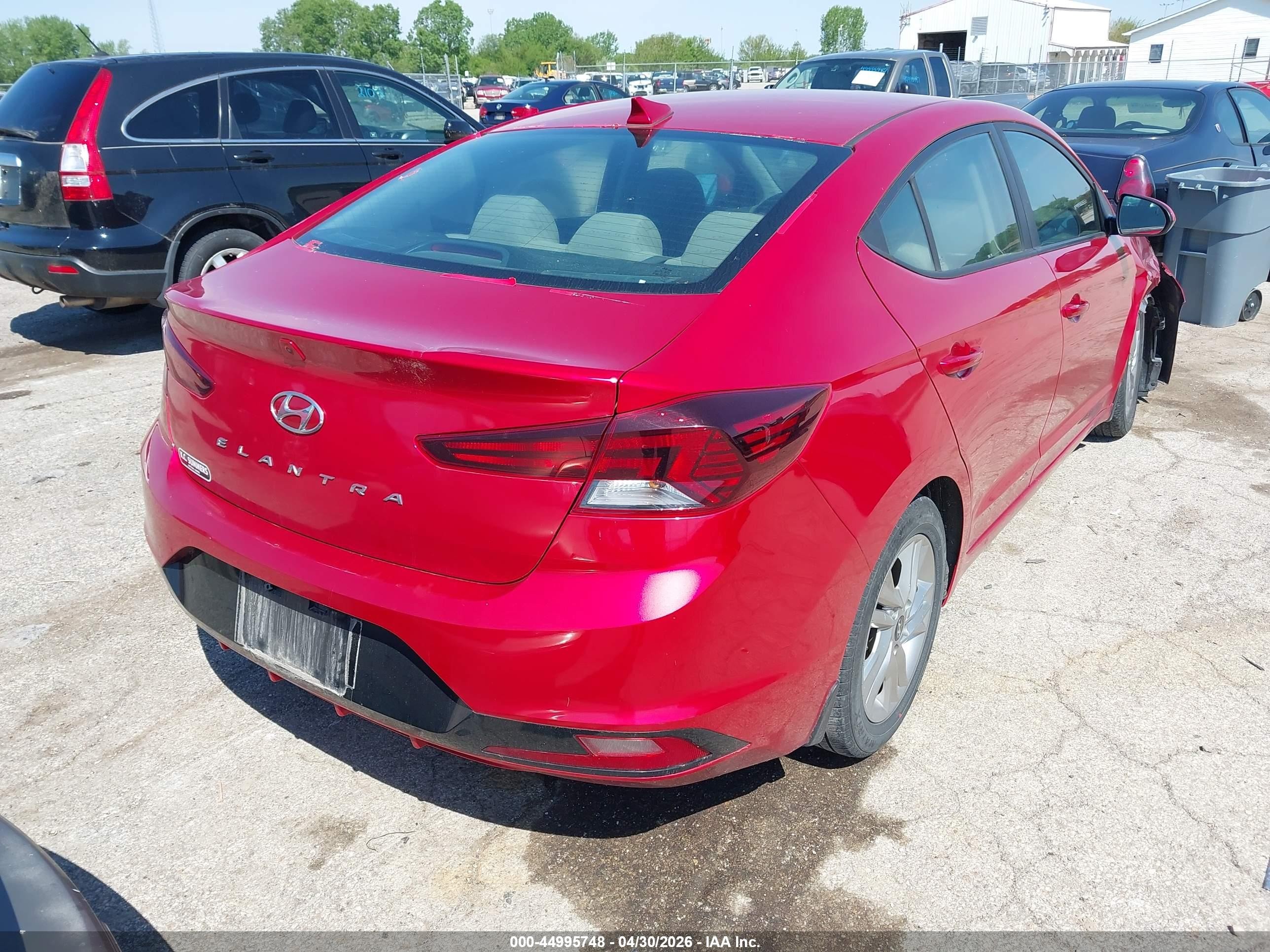 2020 Hyundai Elantra Sel Burgundy vin: 5NPD84LFXLH566983