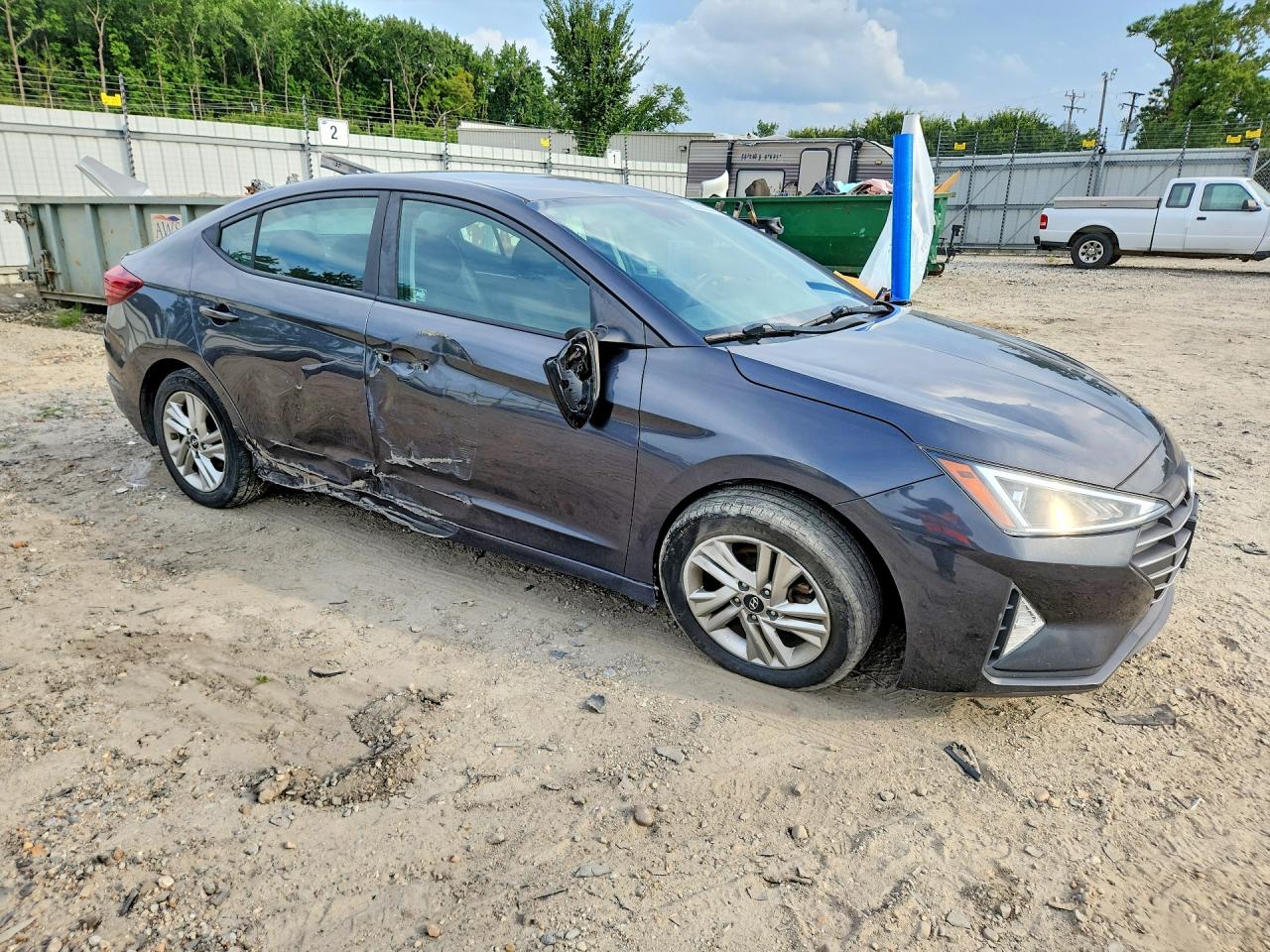 2020 Hyundai Elantra Sel Gray vin: 5NPD84LFXLH582343