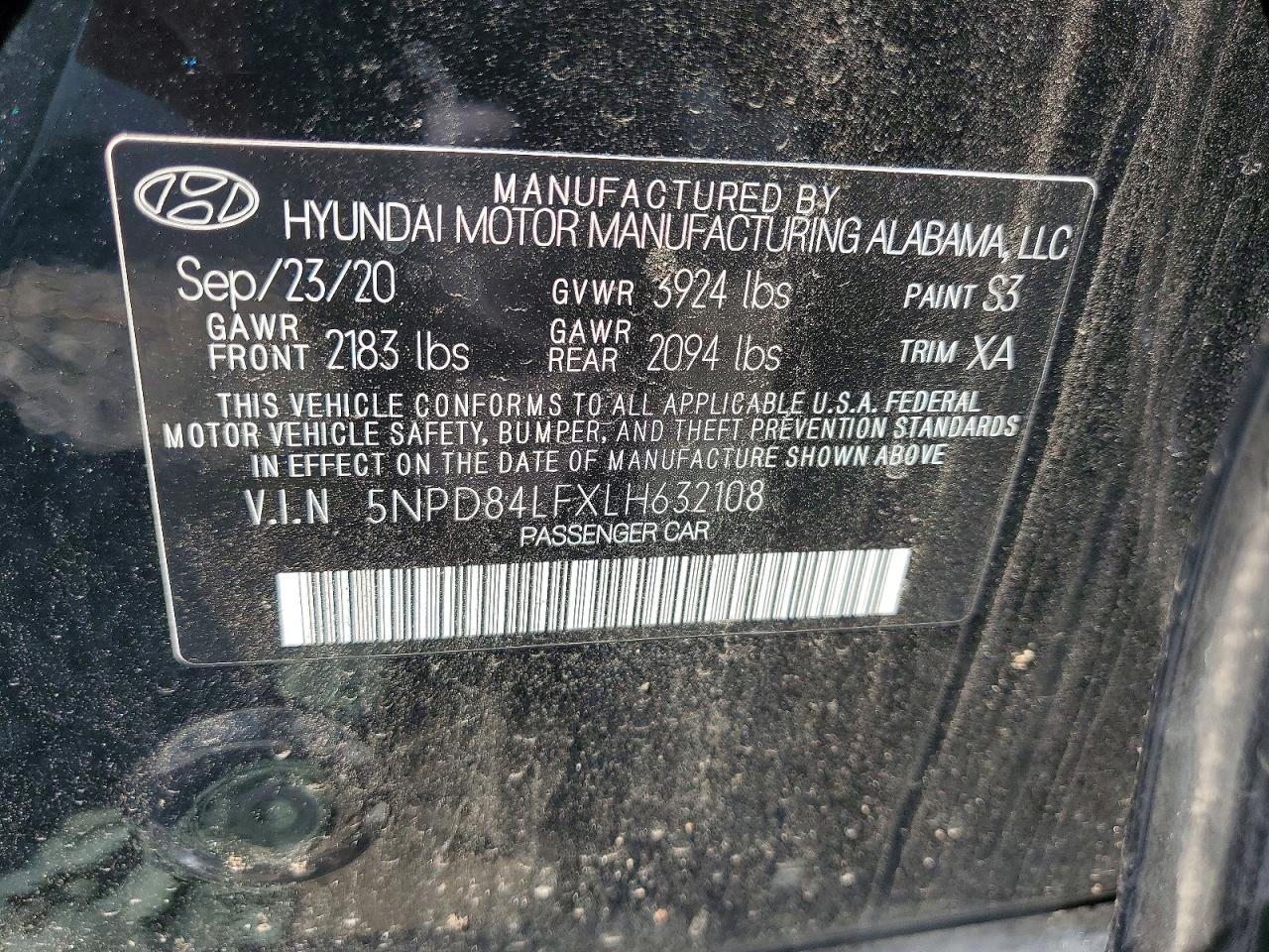2020 Hyundai Elantra Value Edition Black vin: 5NPD84LFXLH632108