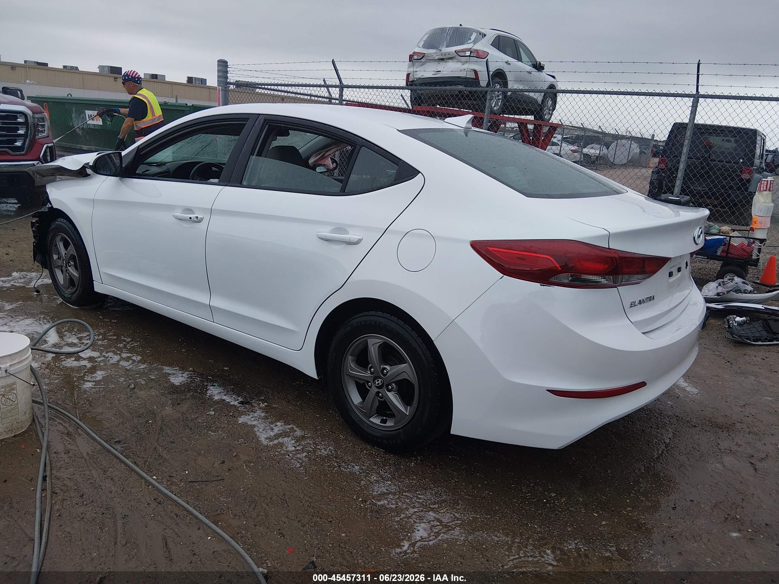 2017 Hyundai Elantra Eco White vin: 5NPD94LA9HH075507