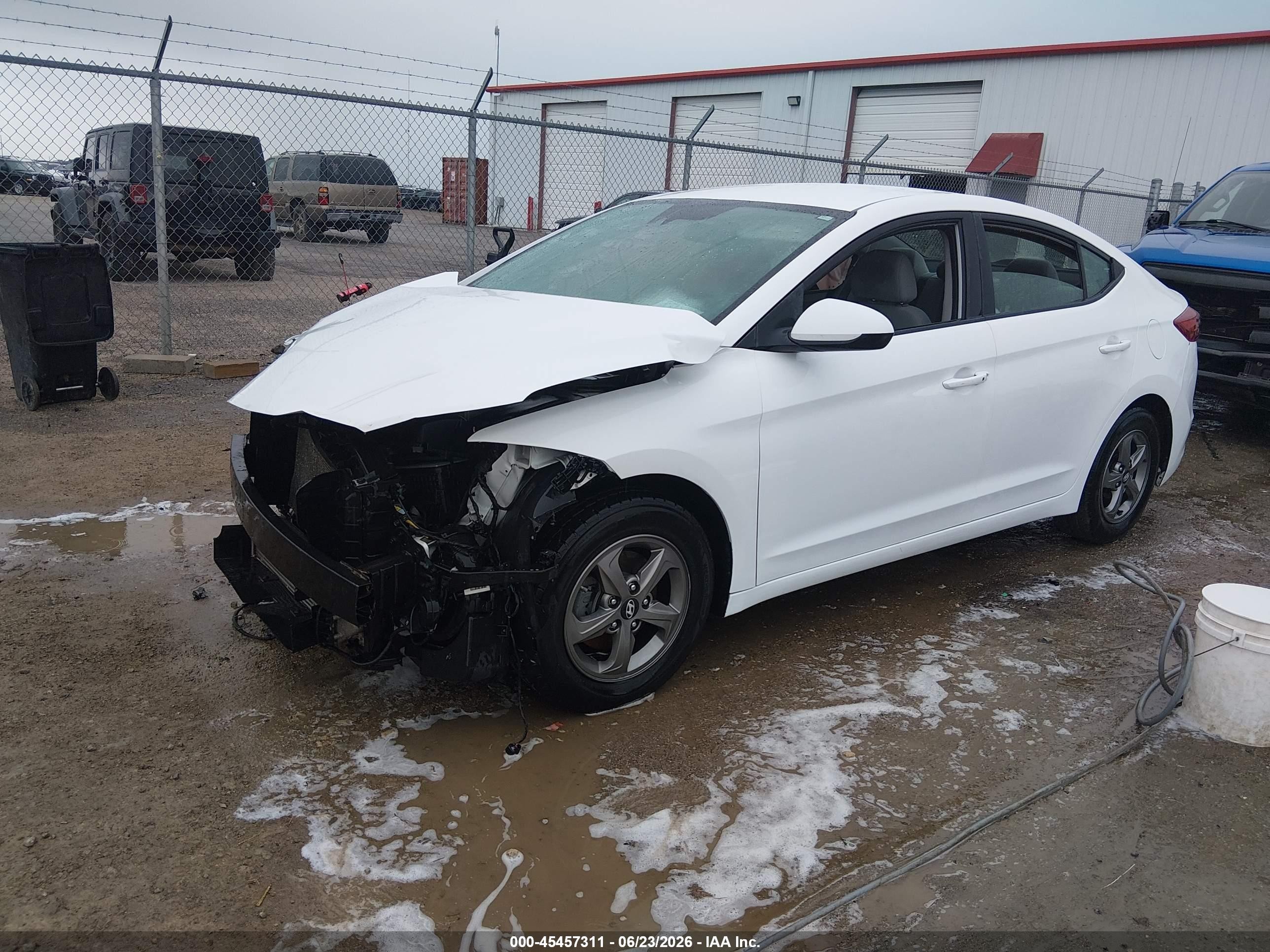 2017 Hyundai Elantra Eco White vin: 5NPD94LA9HH075507