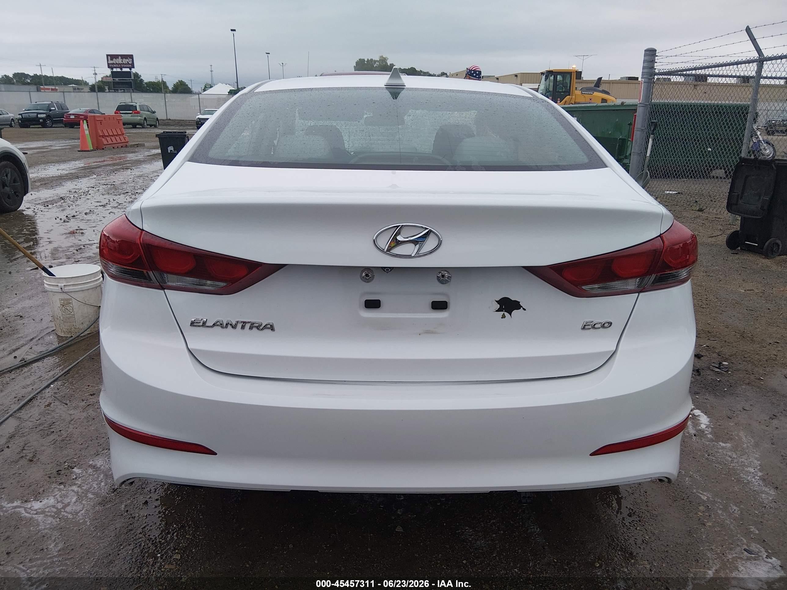 2017 Hyundai Elantra Eco White vin: 5NPD94LA9HH075507