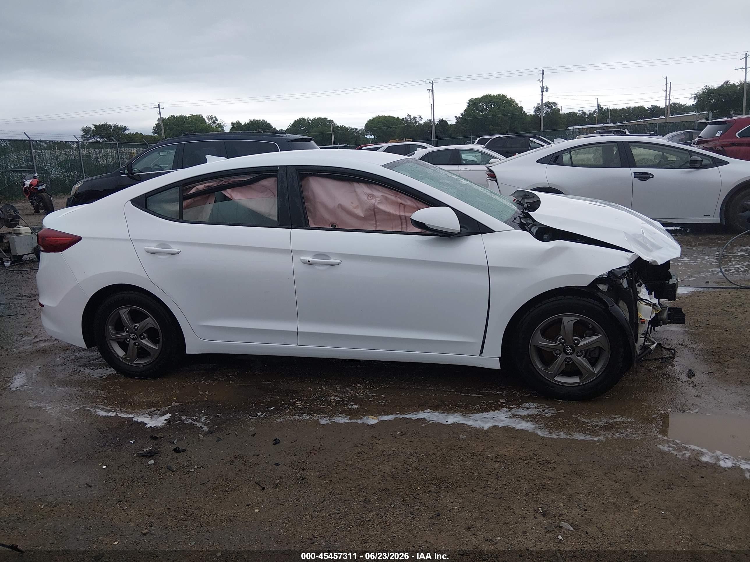 2017 Hyundai Elantra Eco White vin: 5NPD94LA9HH075507