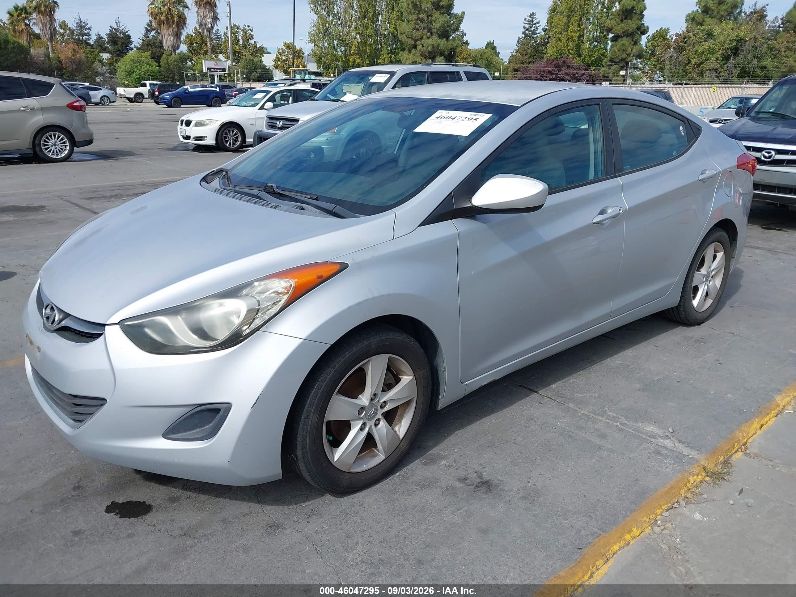 2011 Hyundai Elantra Gls Silver vin: 5NPDH4AE0BH001876