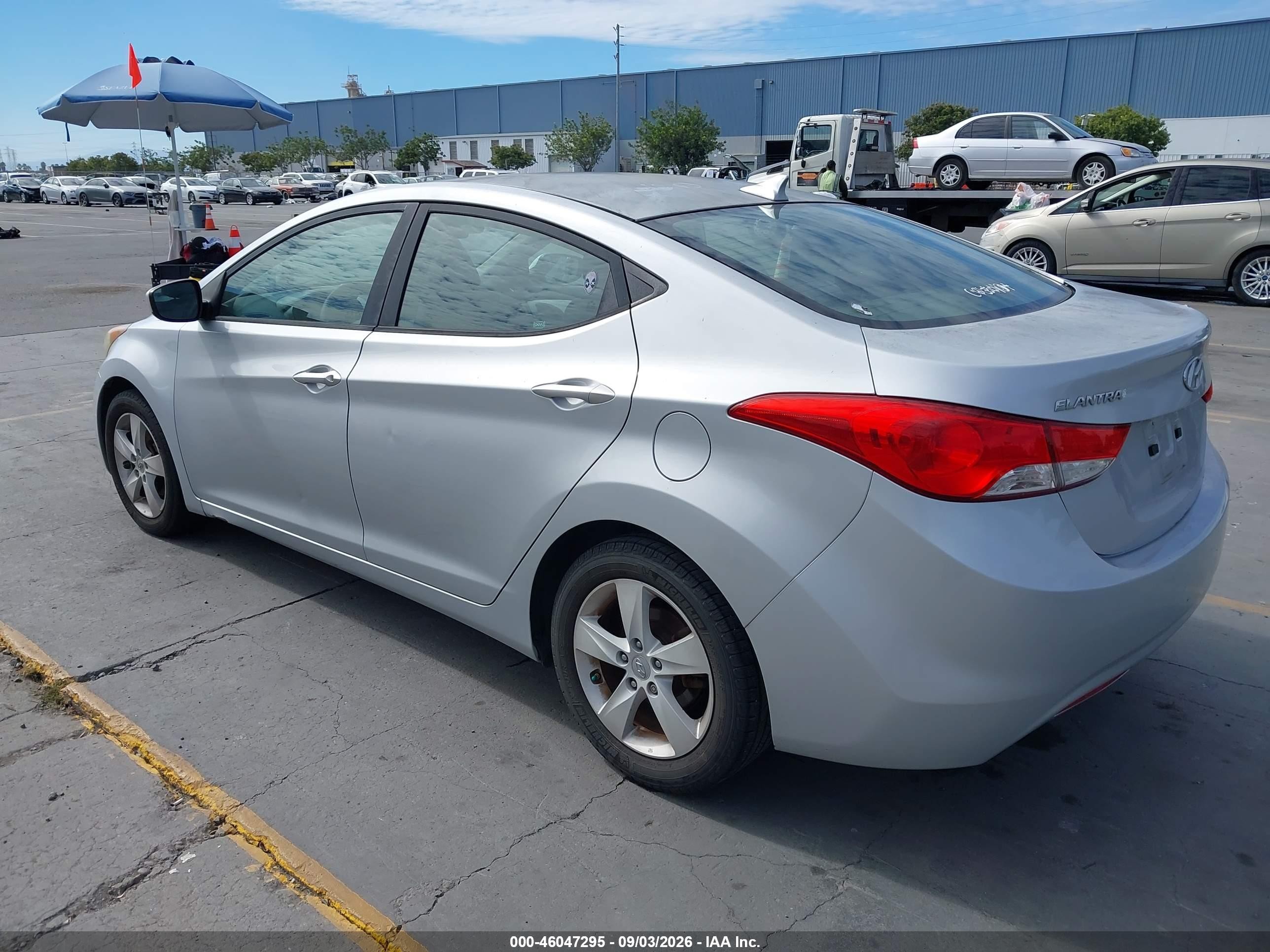 2011 Hyundai Elantra Gls Silver vin: 5NPDH4AE0BH001876