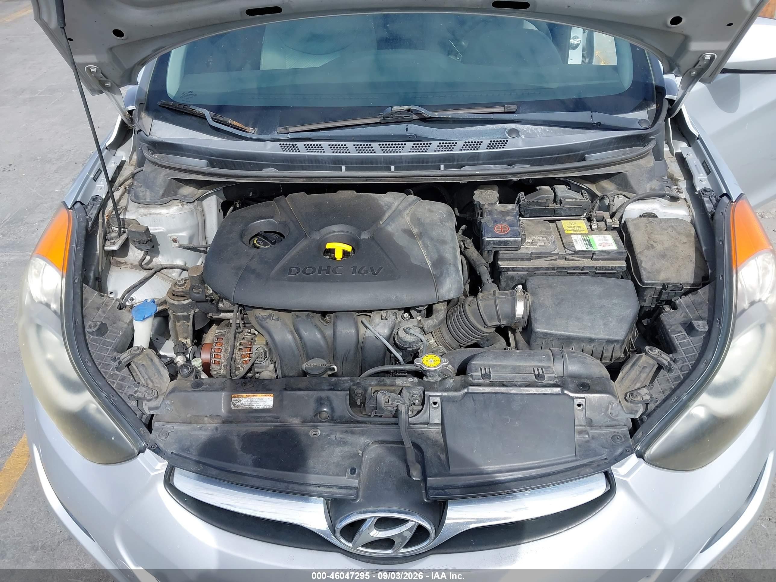 2011 Hyundai Elantra Gls Silver vin: 5NPDH4AE0BH001876