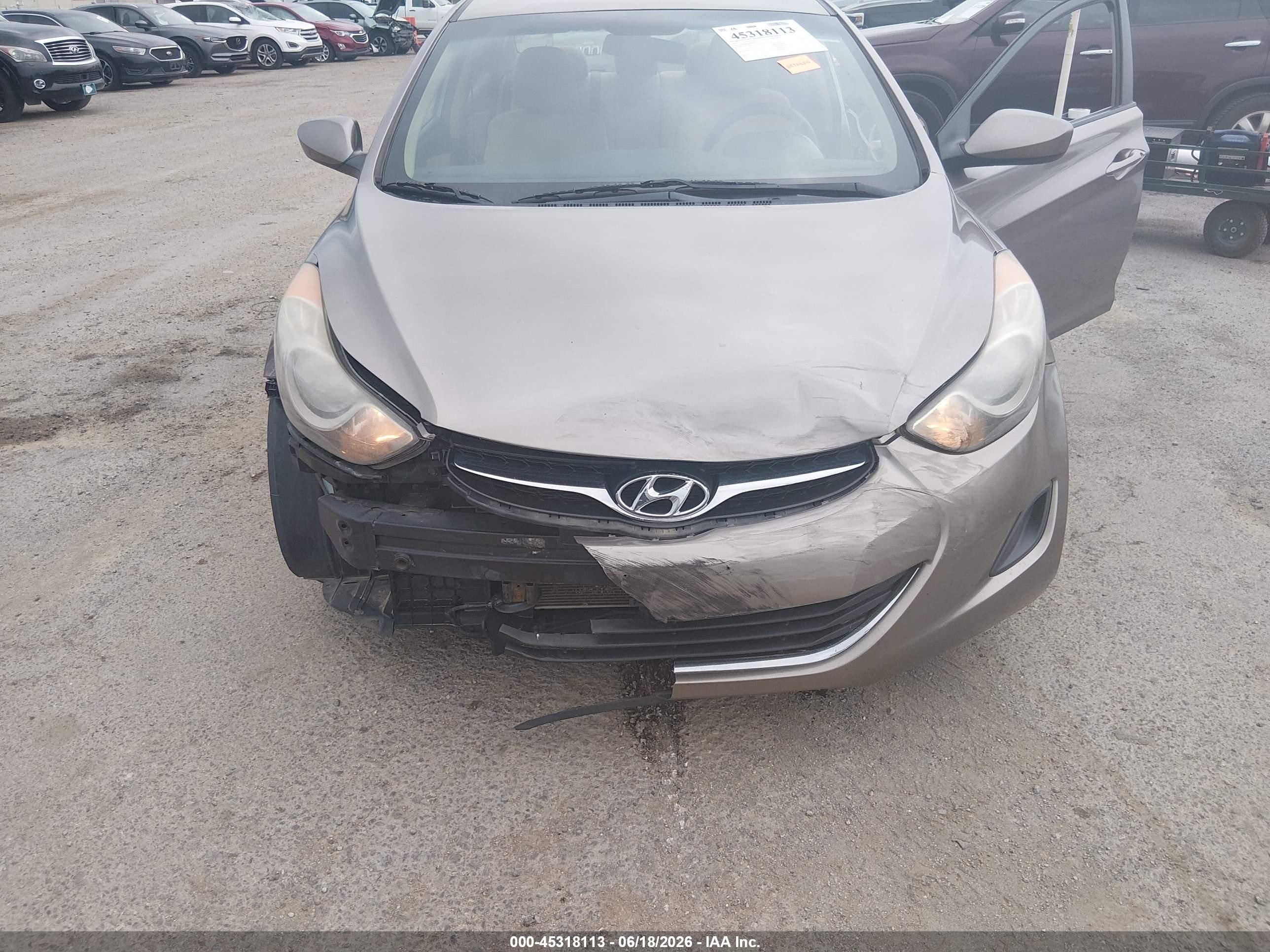 2011 Hyundai Elantra Gls Gray vin: 5NPDH4AE0BH007726