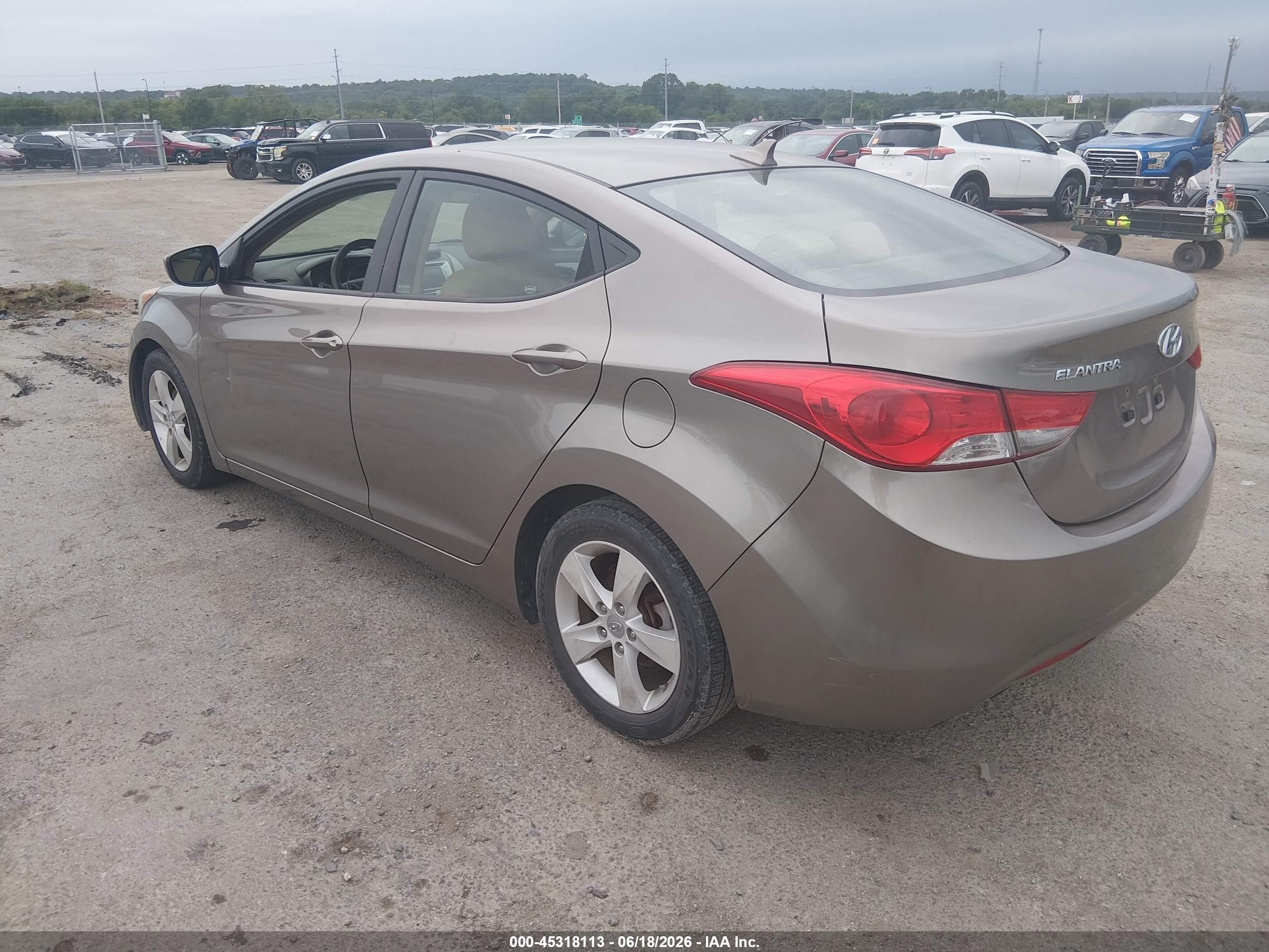 2011 Hyundai Elantra Gls Gray vin: 5NPDH4AE0BH007726