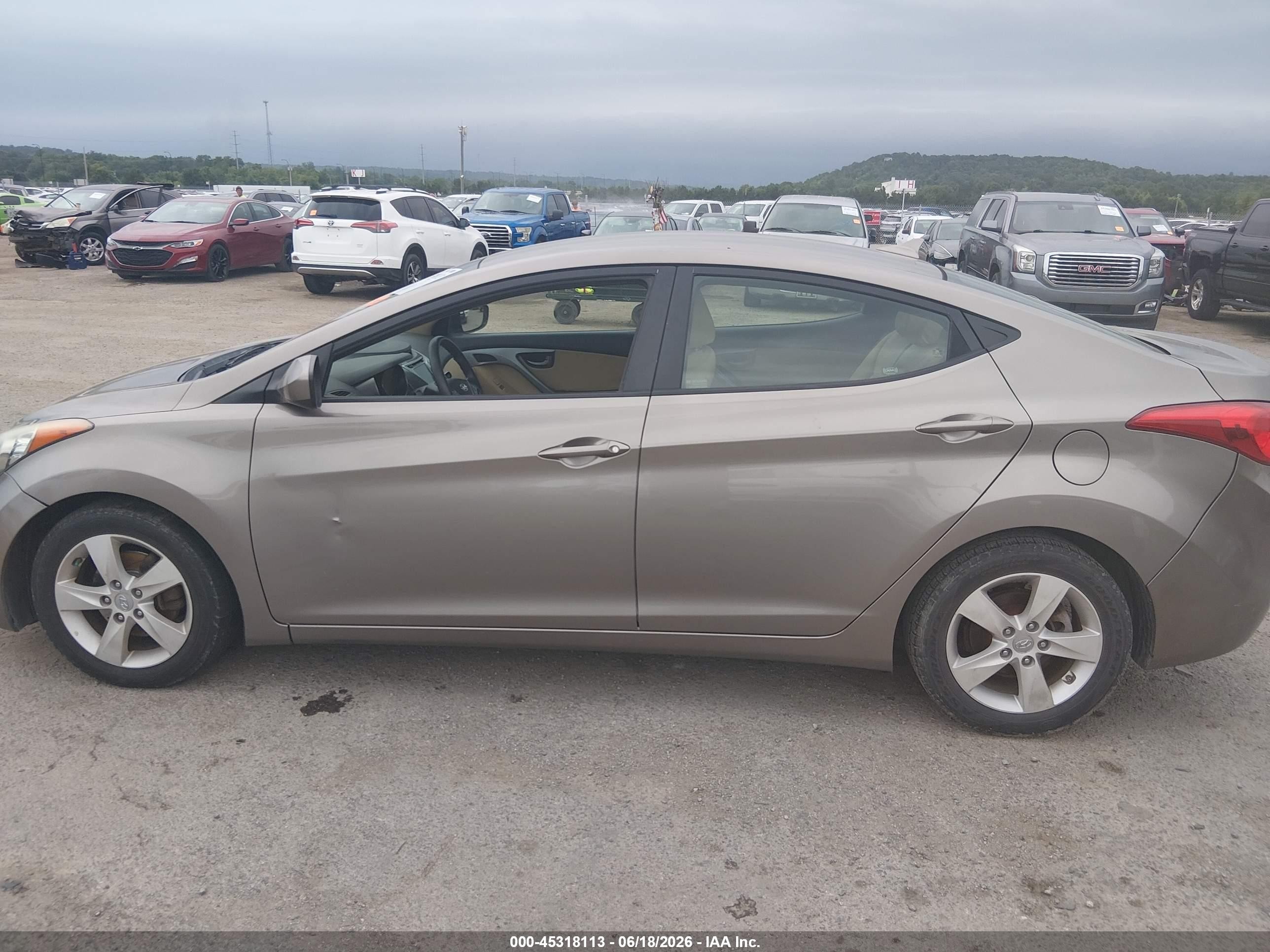 2011 Hyundai Elantra Gls Gray vin: 5NPDH4AE0BH007726