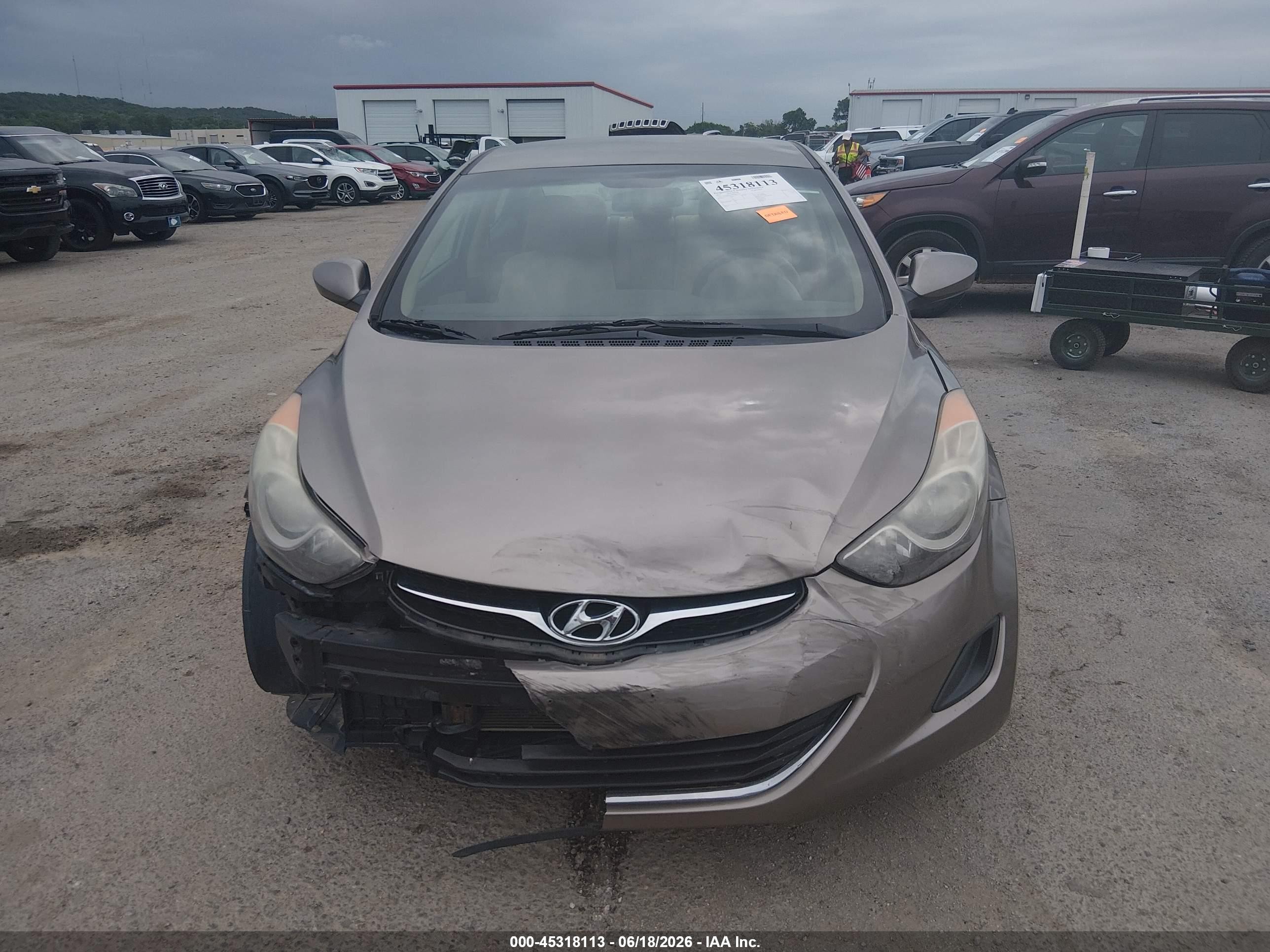 2011 Hyundai Elantra Gls Gray vin: 5NPDH4AE0BH007726