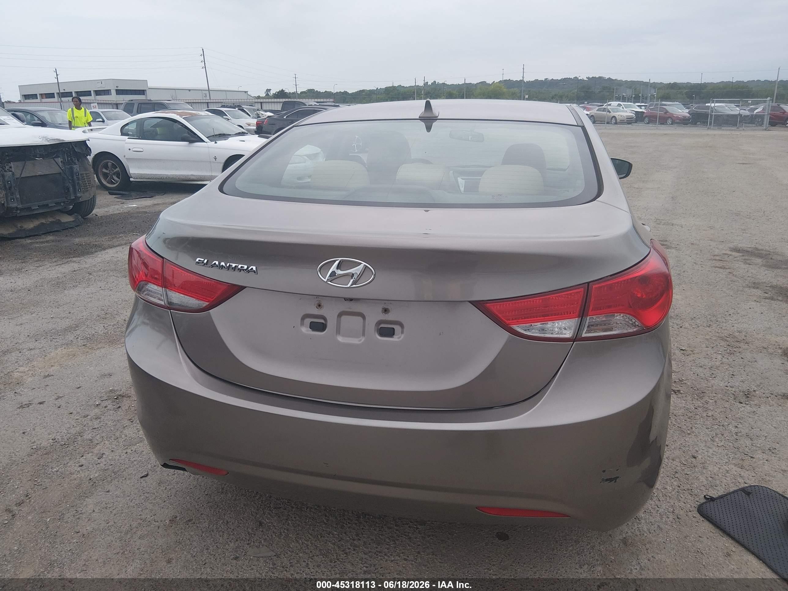 2011 Hyundai Elantra Gls Gray vin: 5NPDH4AE0BH007726