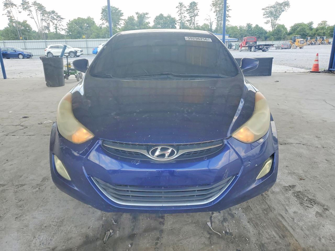 2011 Hyundai Elantra Gls Синий vin: 5NPDH4AE0BH019049