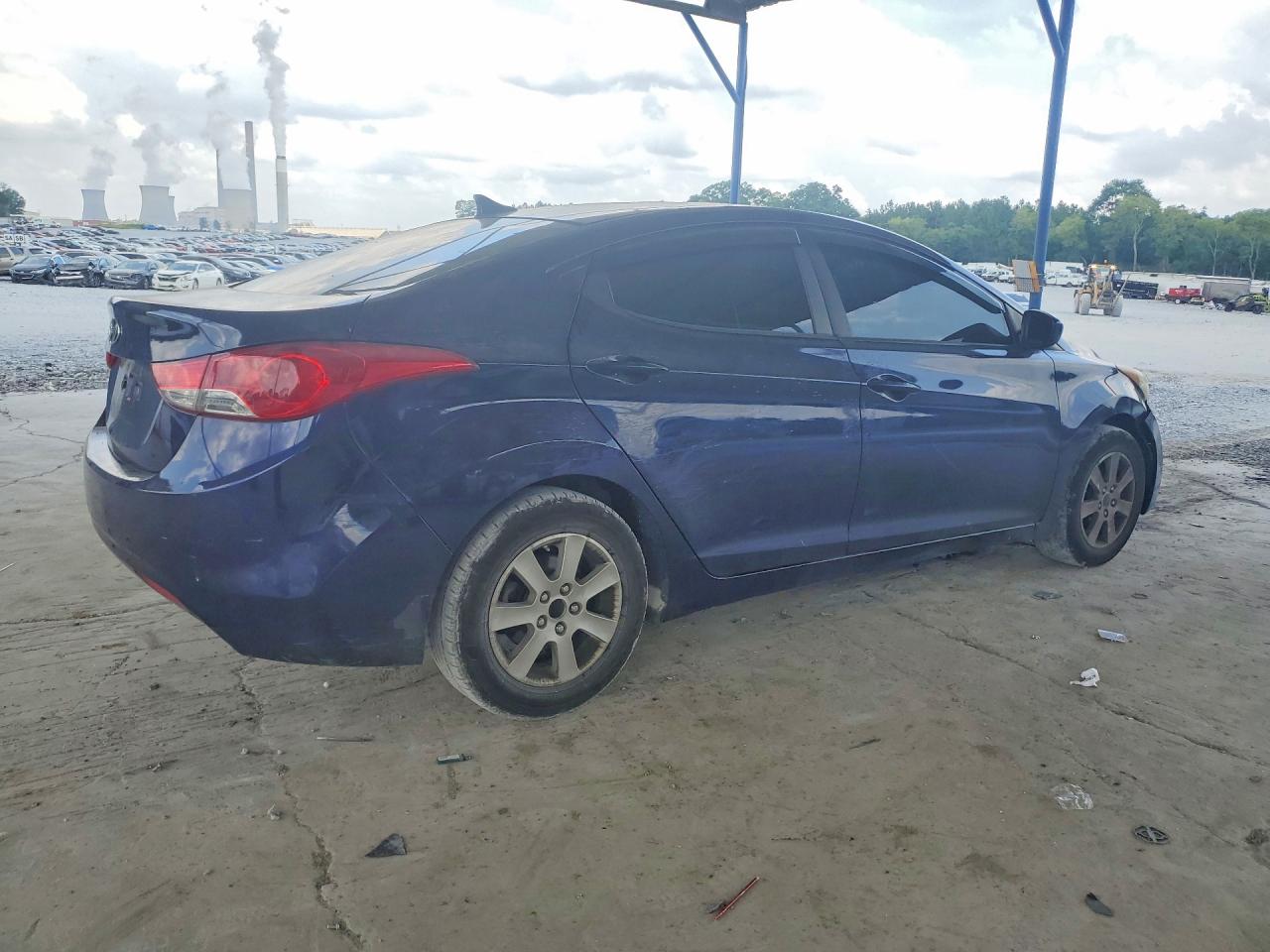 2011 Hyundai Elantra Gls Синий vin: 5NPDH4AE0BH019049