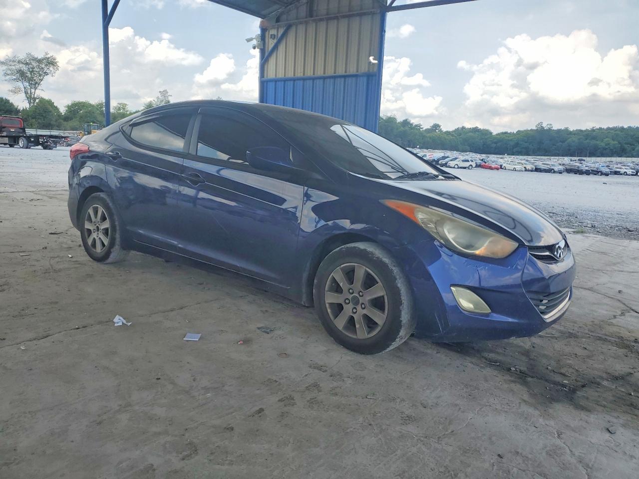2011 Hyundai Elantra Gls Синий vin: 5NPDH4AE0BH019049