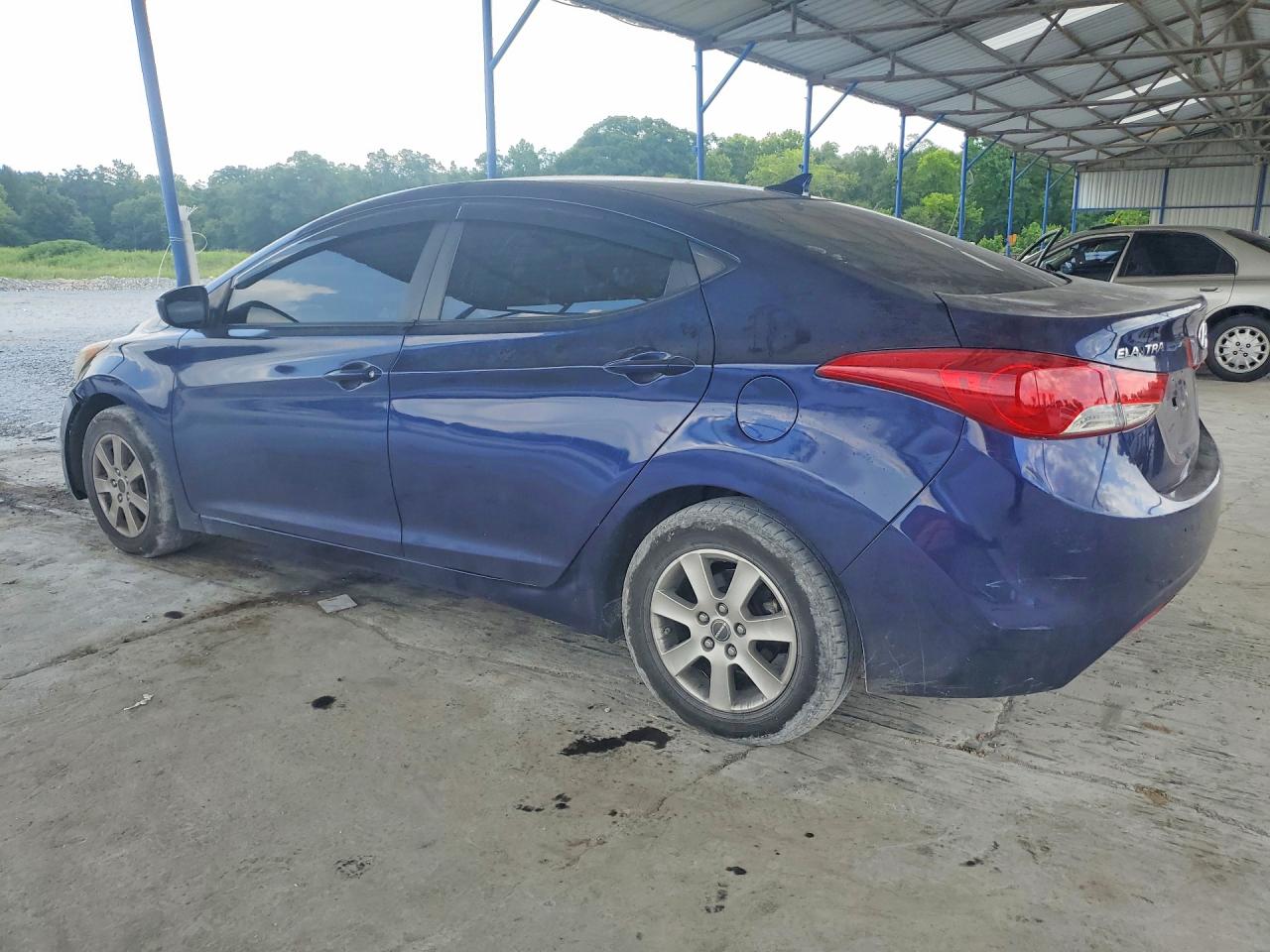 2011 Hyundai Elantra Gls Синий vin: 5NPDH4AE0BH019049