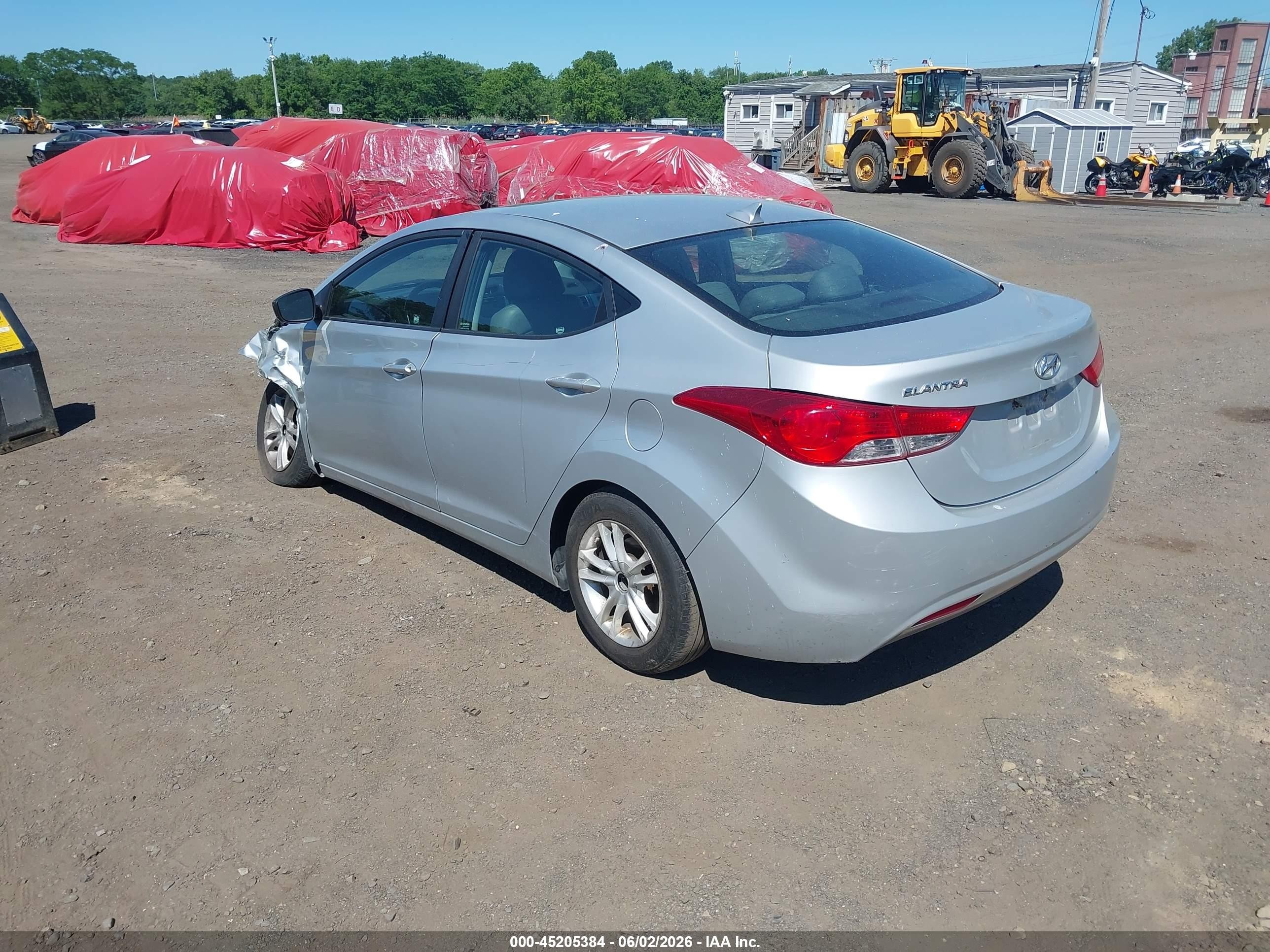 2011 Hyundai Elantra Limited Silver vin: 5NPDH4AE0BH020735