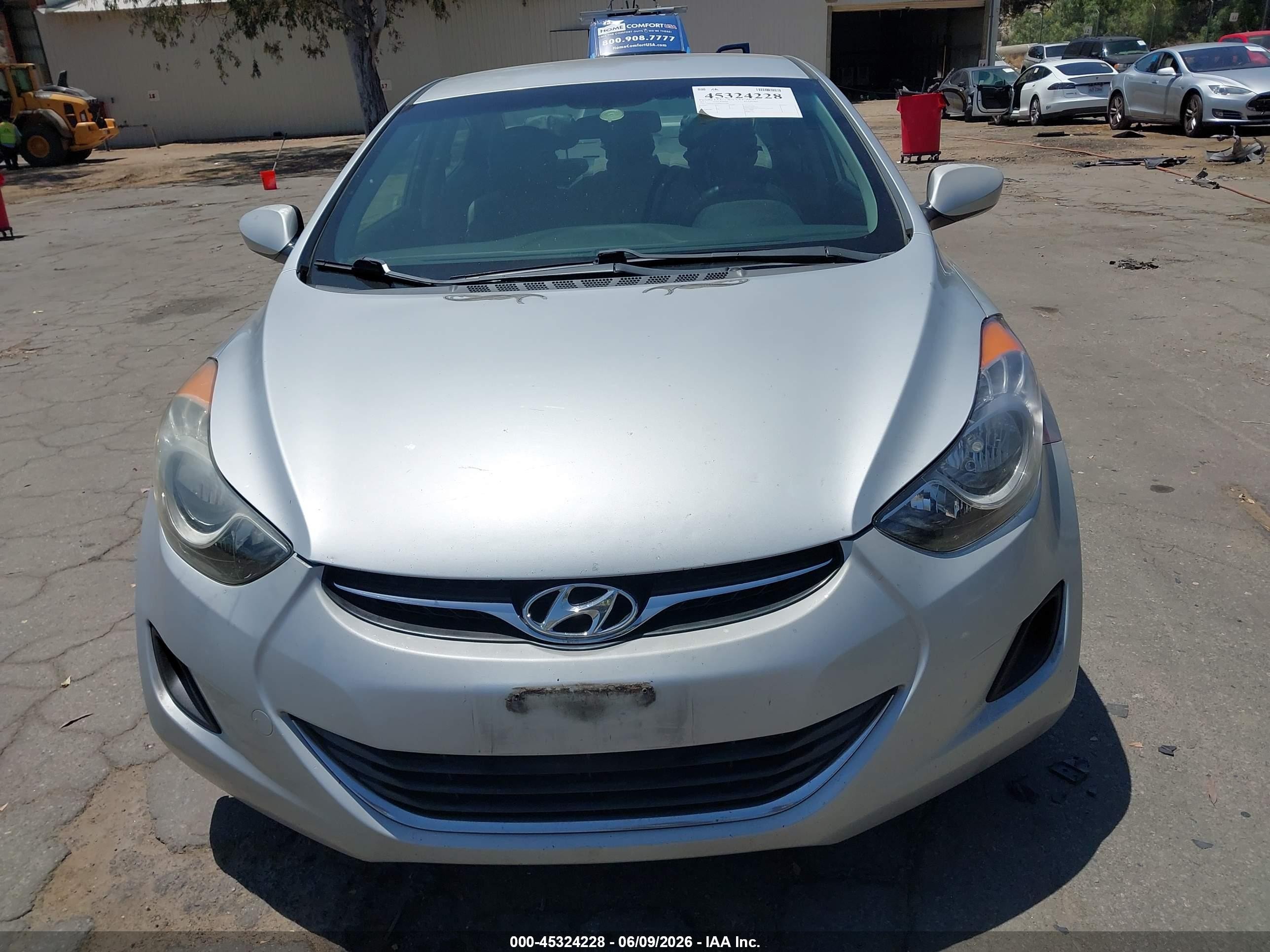 2011 Hyundai Elantra Gls Silver vin: 5NPDH4AE0BH030309