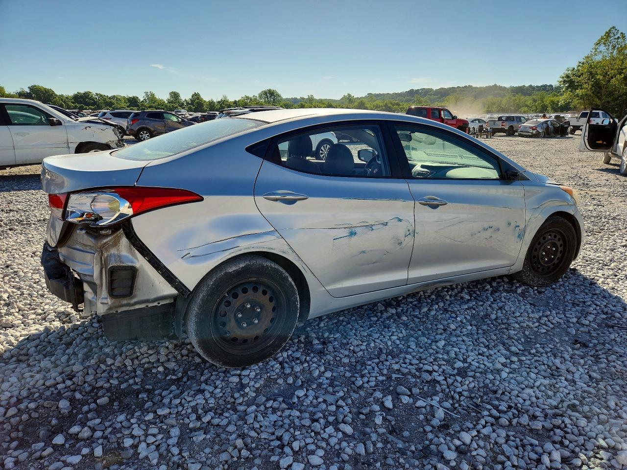 2011 Hyundai Elantra Gls Silver vin: 5NPDH4AE0BH032464