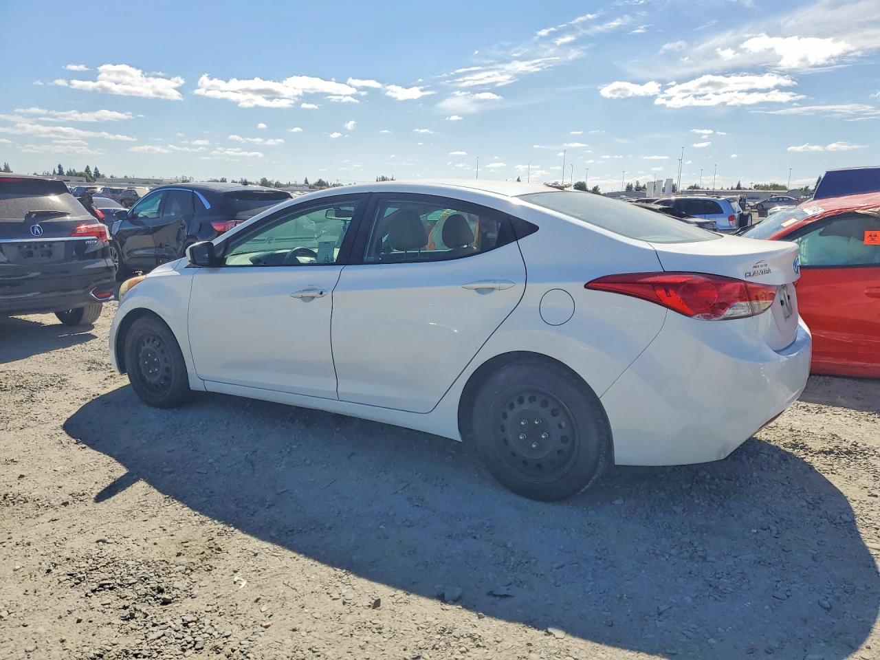 2011 Hyundai Elantra Gls White vin: 5NPDH4AE0BH050804
