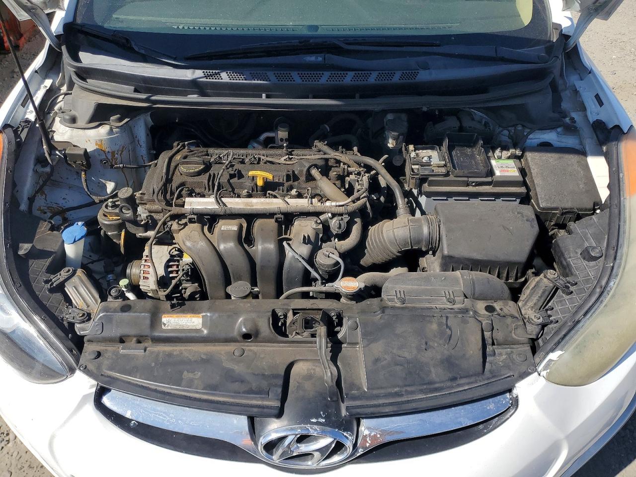 2011 Hyundai Elantra Gls White vin: 5NPDH4AE0BH050804