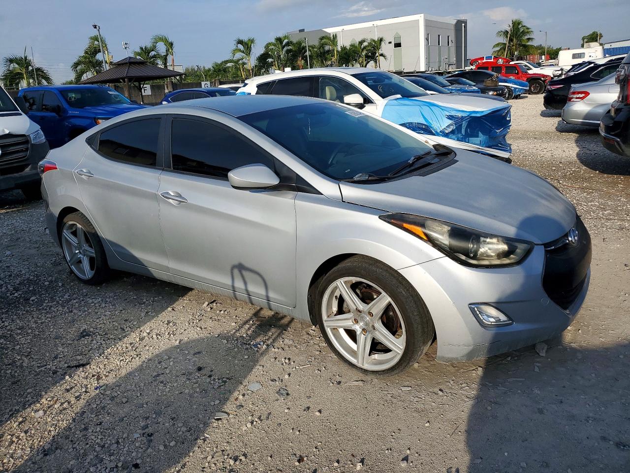 2011 Hyundai Elantra Gls Silver vin: 5NPDH4AE0BH052231