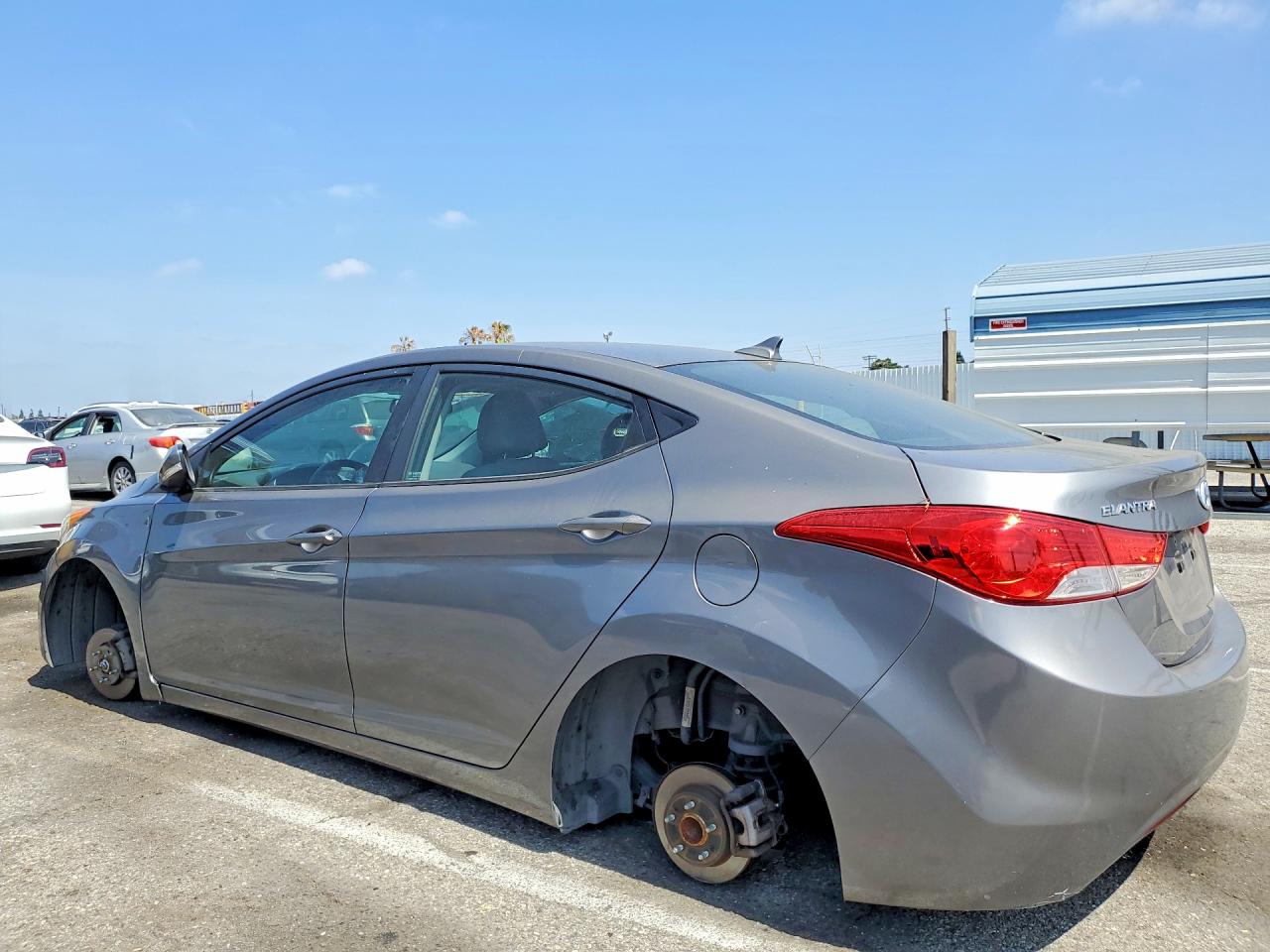 2011 Hyundai Elantra Limited Gray vin: 5NPDH4AE0BH076108